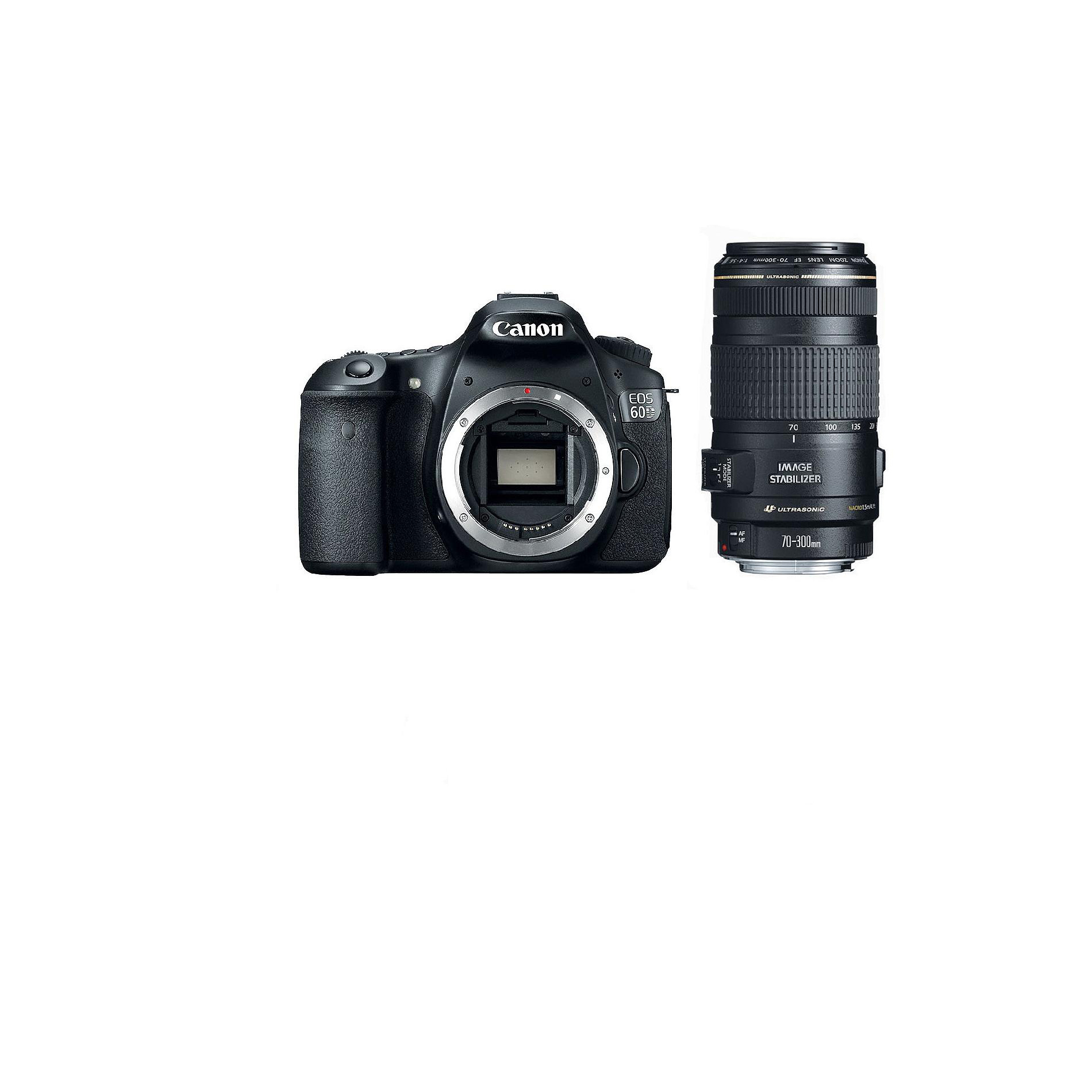 Canon 4460B003L2-KIT EOS 60D 18MP Digital SLR Camera Body and EF 70-300mm f/4-5.6 IS USM Telephoto Zoom Lens at Sears.com
