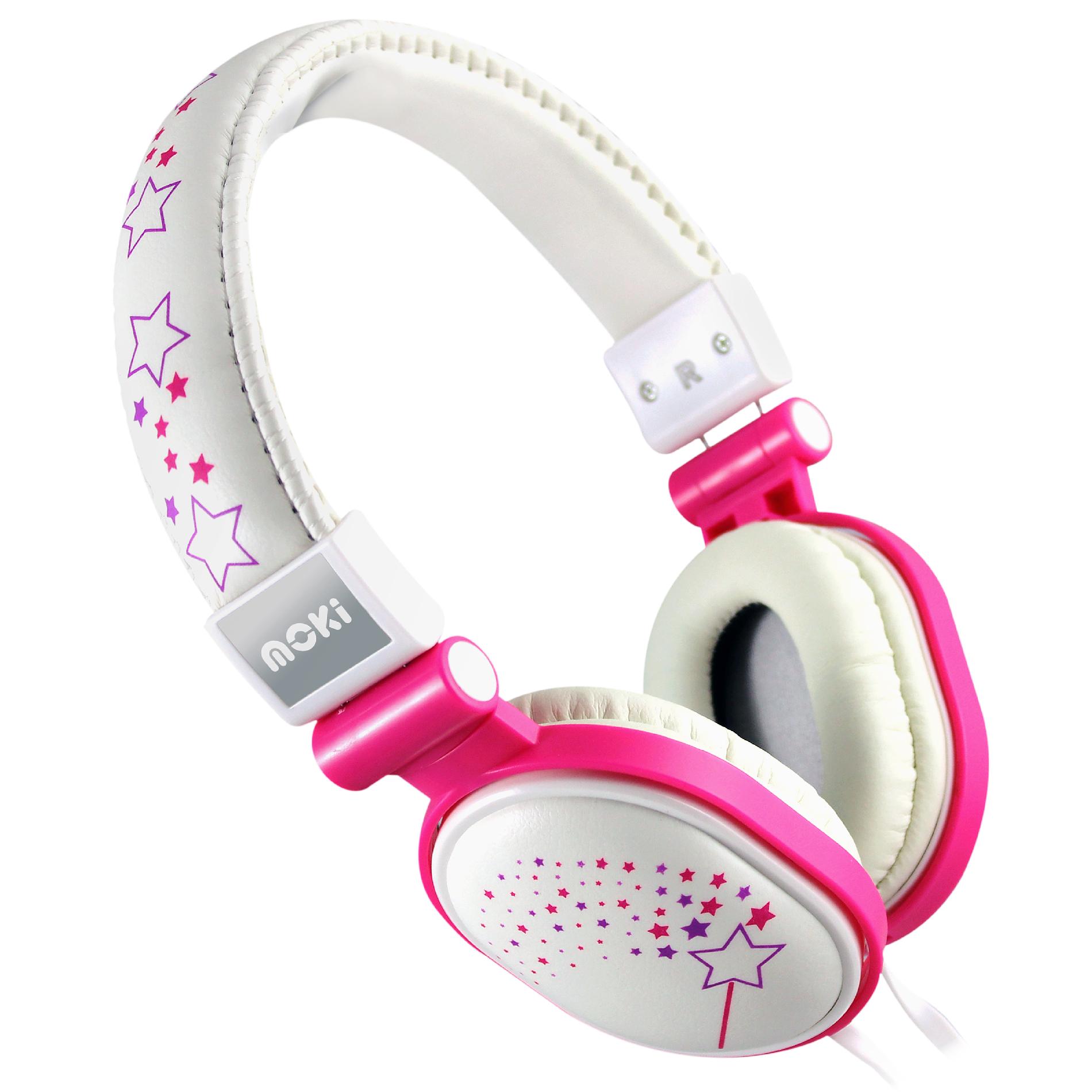 Moki ACCHPPOD Popper Headphones - Sparkles White