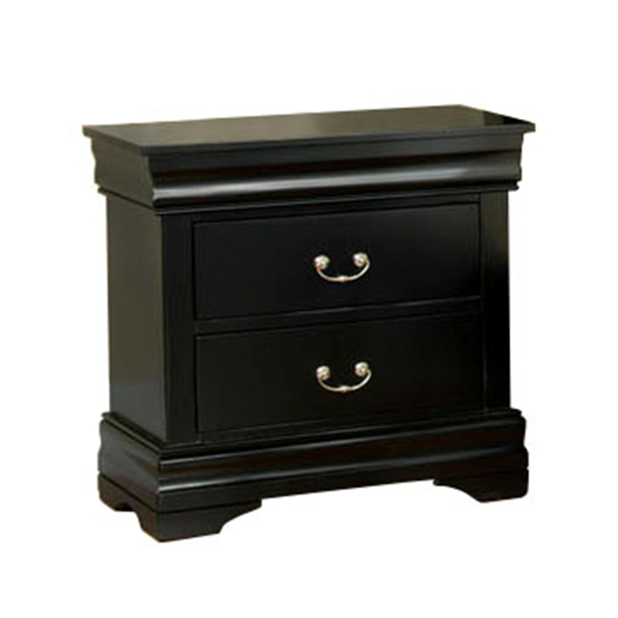 Worldwide Laurelle Night Stand Cherry Finish Home