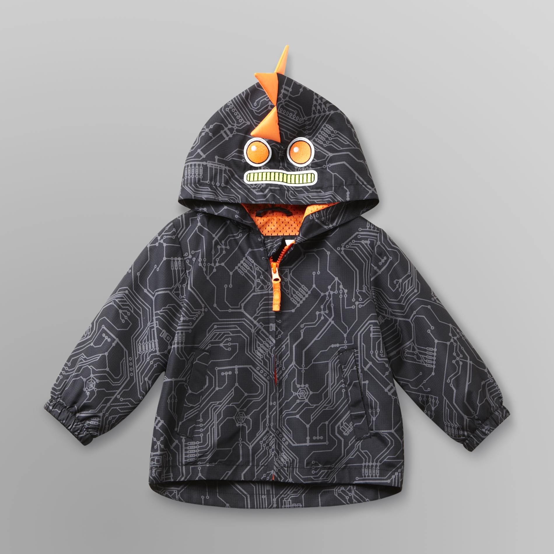 WonderKids Infant & Toddler Boy's Critter Hood Windbreaker - Robot at mygofer.com