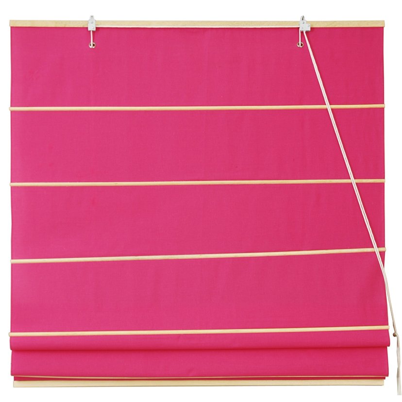 UPC 849527043530 Oriental Furniture Cotton Roman Window Shades, Pink 48Inch