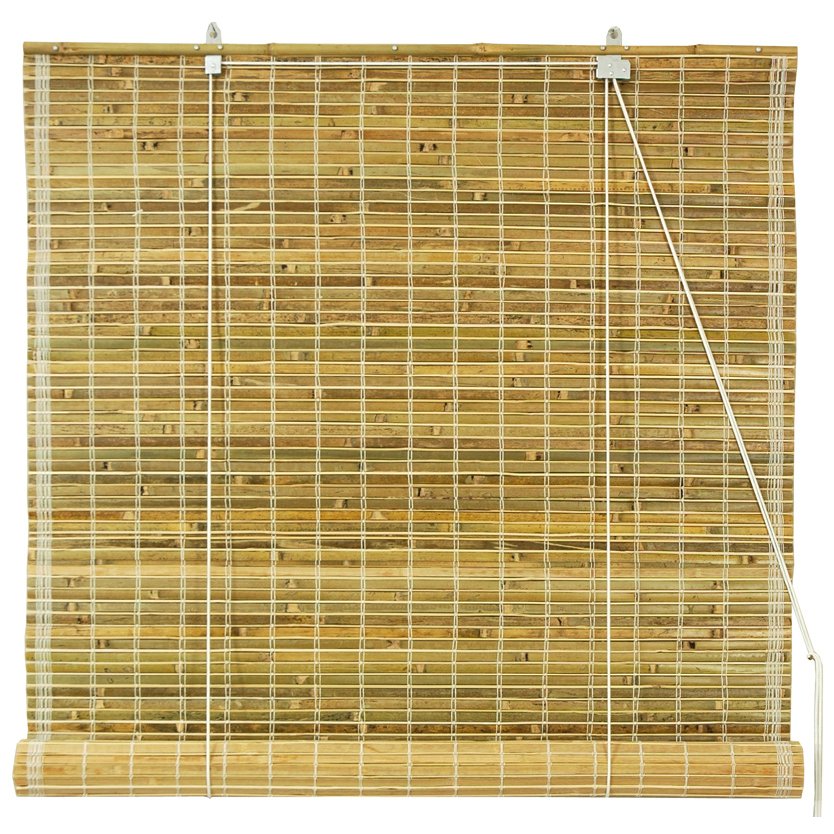 Oriental Furniture Burnt Bamboo Roll Up Blinds - Natural - (60 in. x 72 in.) at Kmart.com