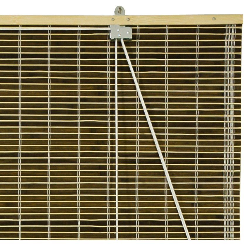 Oriental Furniture Burnt Bamboo Roll Up Blinds - Olive ...