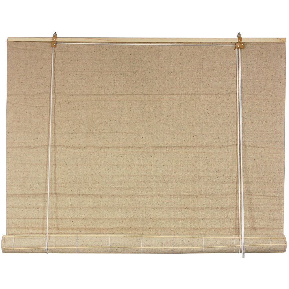 Oriental Furniture Woven Jute Roll Up Blinds (36 in. x 72 in.) Home