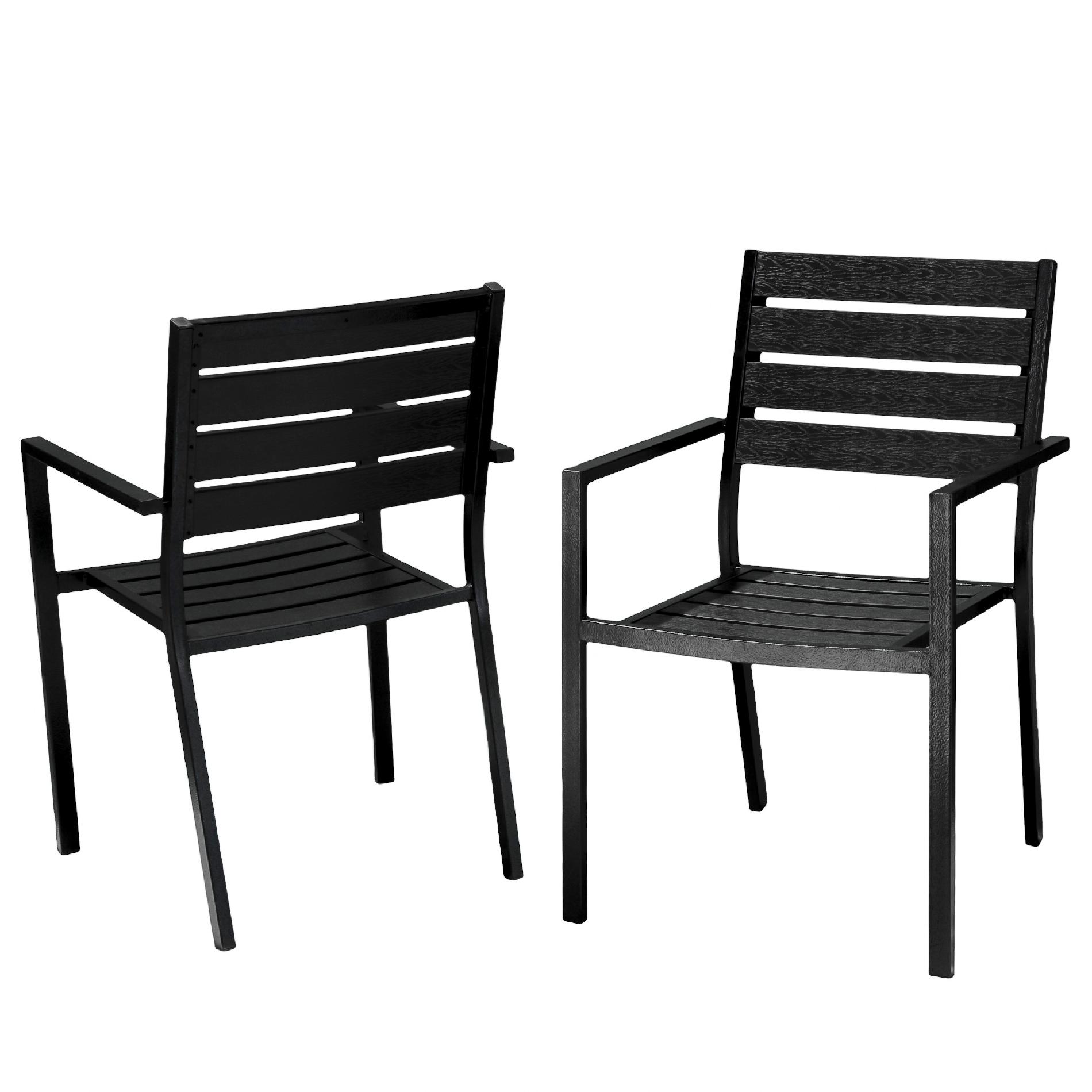 Lanai Black Poly Wood Outdoor Chairs (Set of 2) at Sears.com