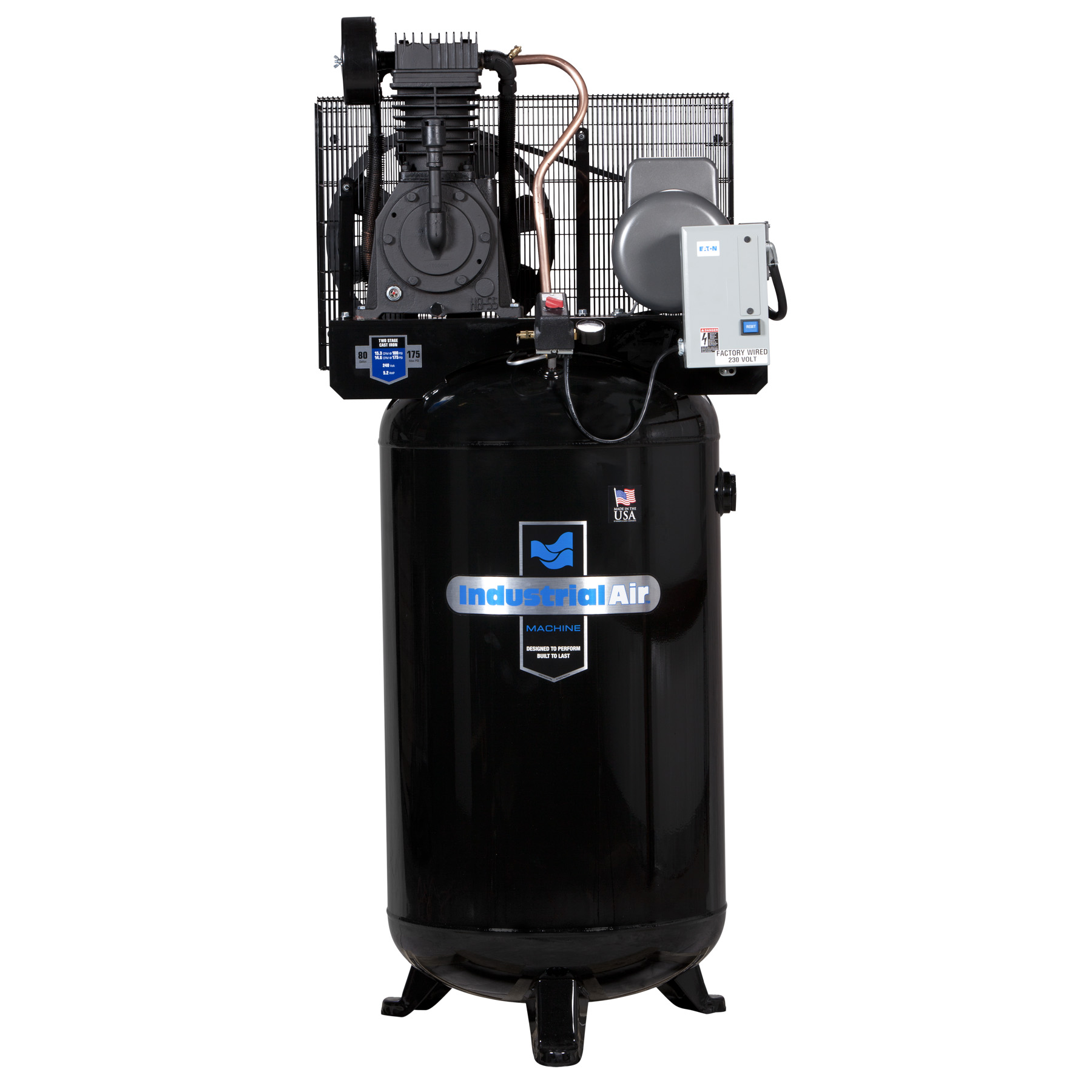Industrial Air 80 Gallon Vertical Stationary Electric Air Compressor at Kmart.com