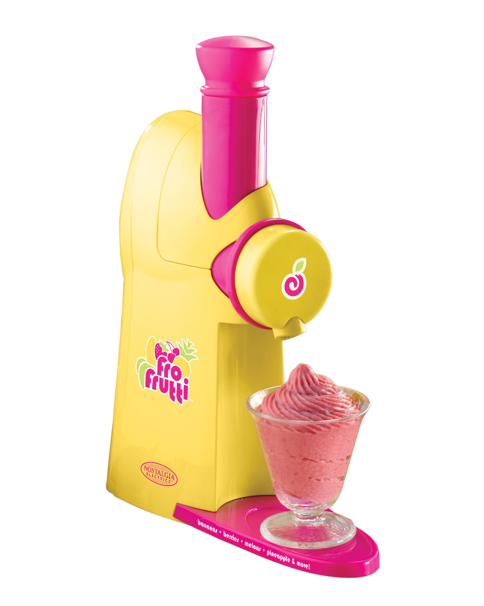 Nostalgia Electrics Fro-Frutti Frozen Fruit Dessert Maker Yellow by Nostalgia Electrics