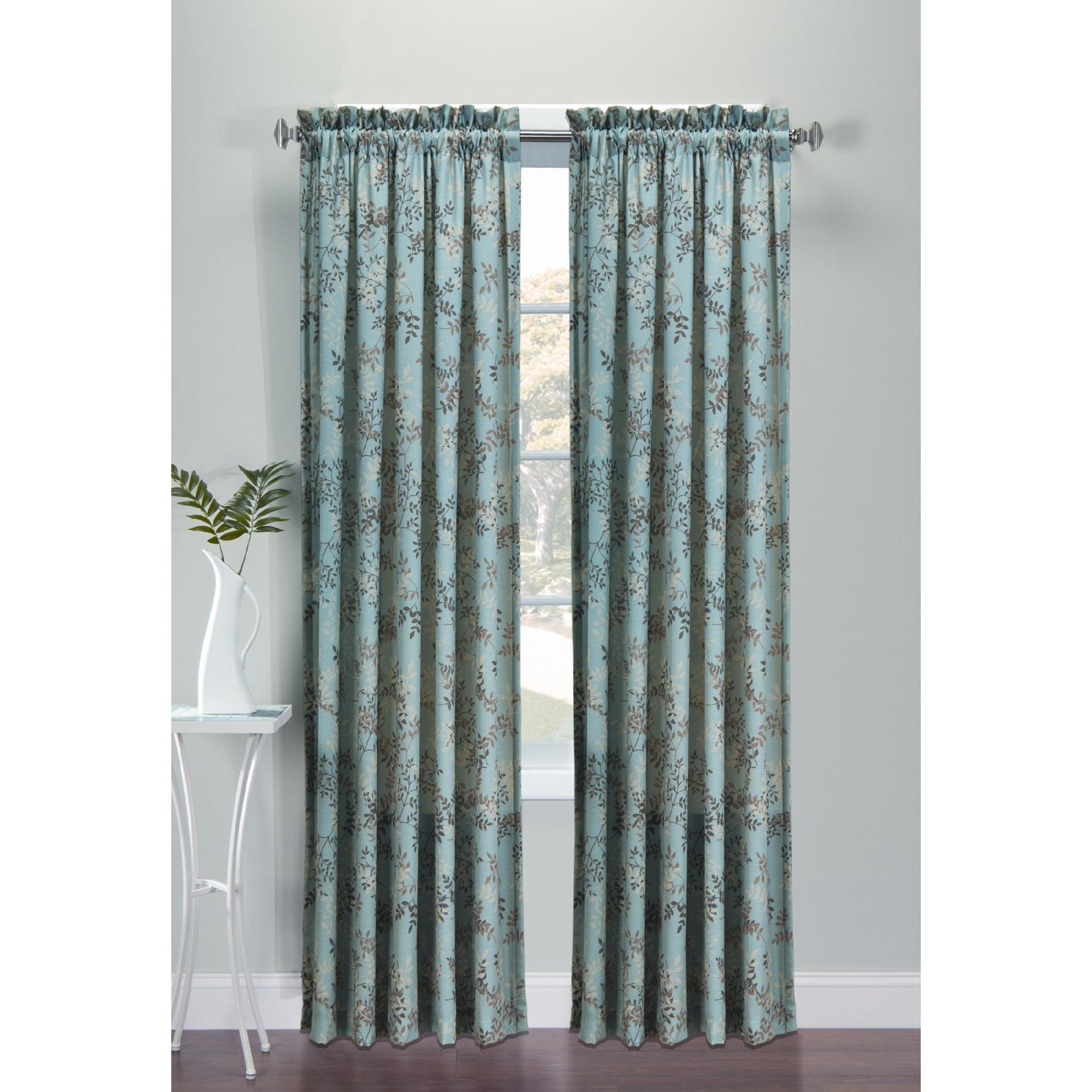 Essential Home Microfiber Panel- Printed Leaves at Kmart.com
