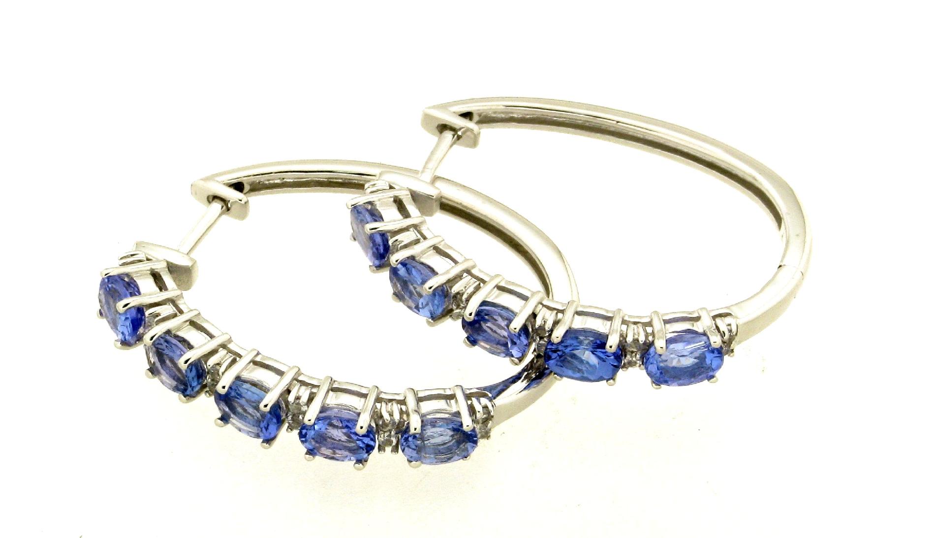 Sterling Silver Tanzanite Hoop Earrings at Sears.com