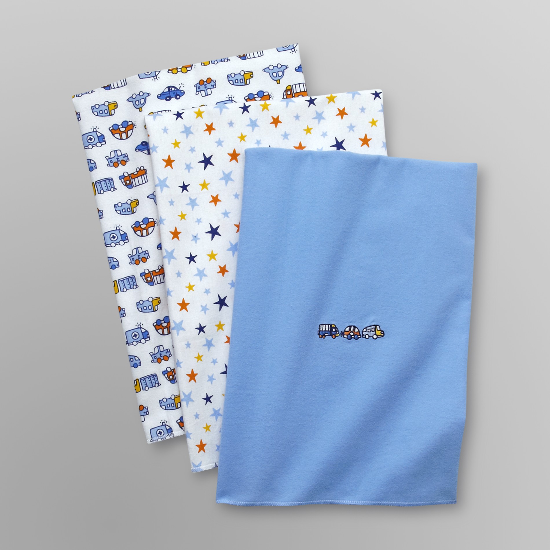 Baby Starters Infant Boy's 3 Pk Receiving Blankets - Trucks at Sears.com