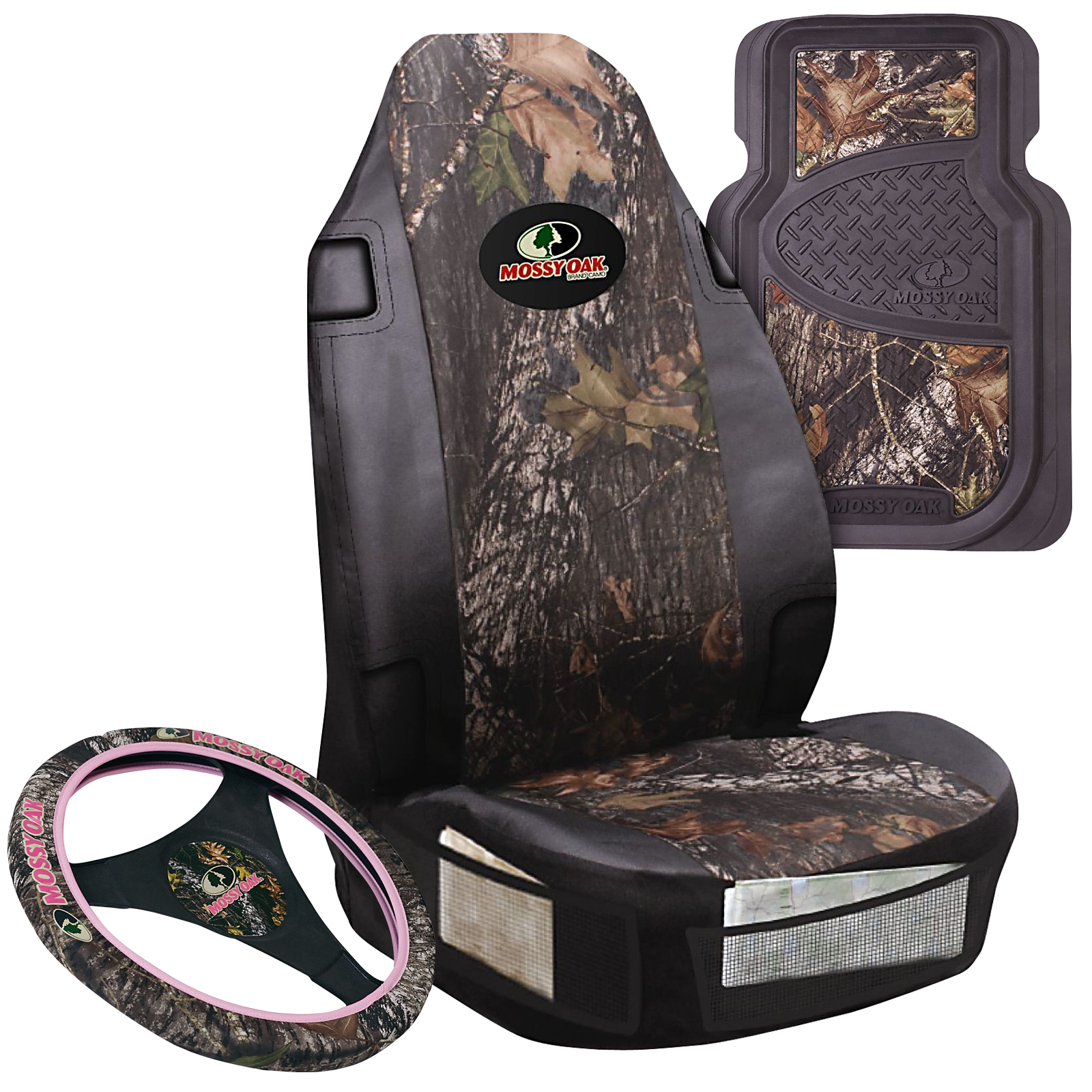 You Choose Bow Mossy Oak Camouflage Steering Wheel Cover With