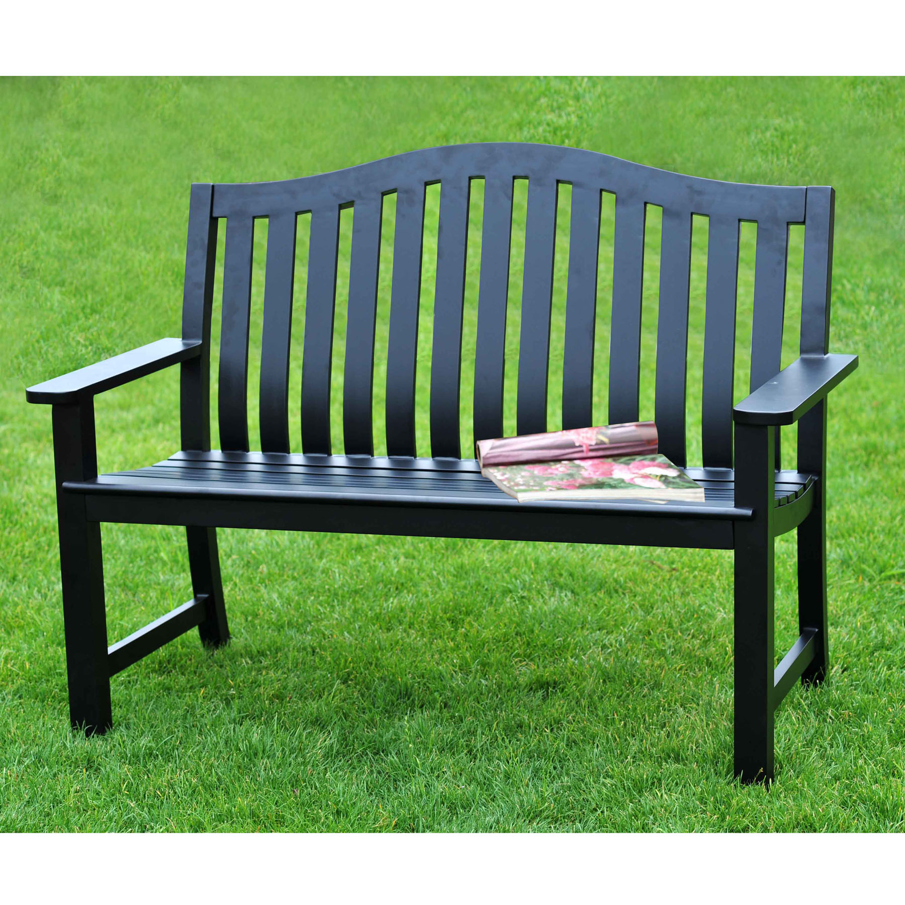 SunJoy Smith Black Bench at Kmart.com