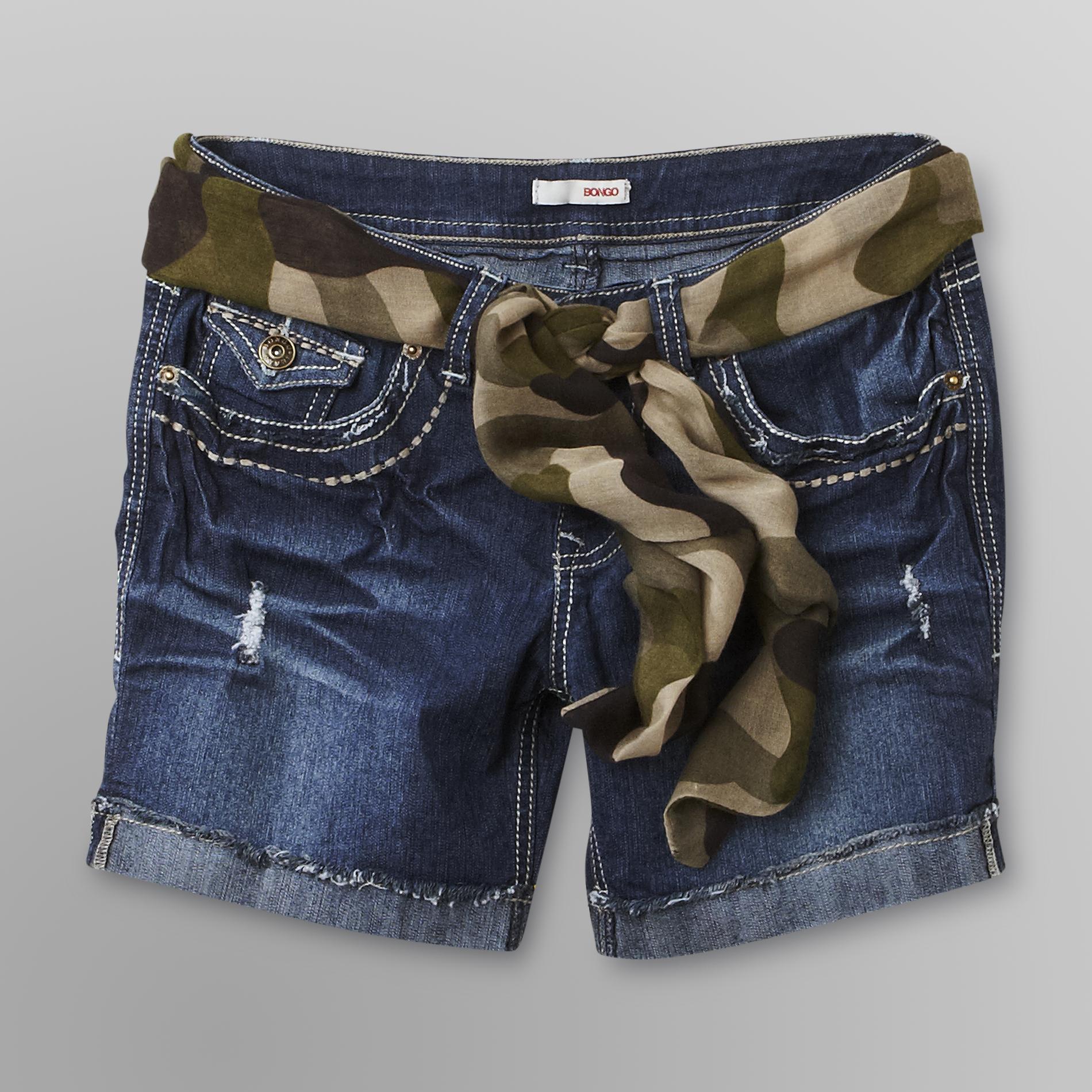 Bongo Junior's Denim Shorts - Sash Belt at Sears.com