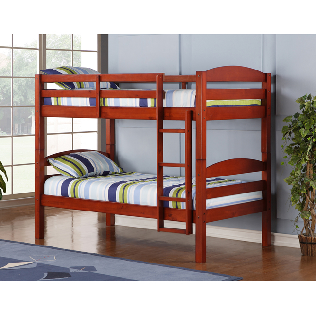 Essential Home Belmont Walnut Bunk Bed: Two Beds in One ...