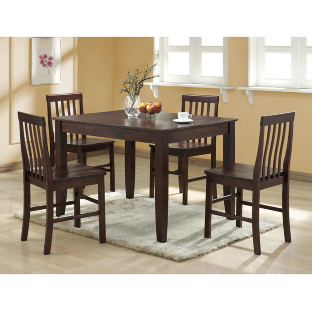48 in. Espresso Wood Simple Dining Table