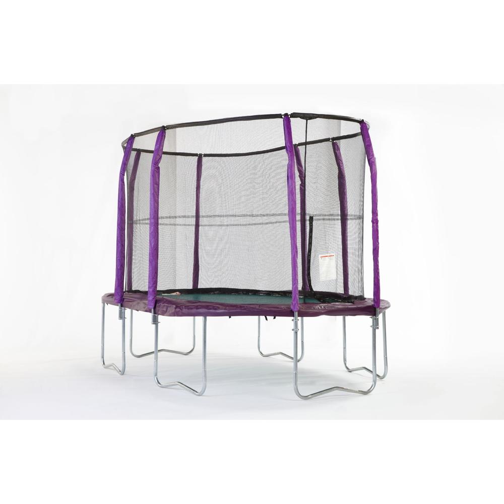 JUMPPOD 8' x 14' OVAL Trampoline and Enclosure