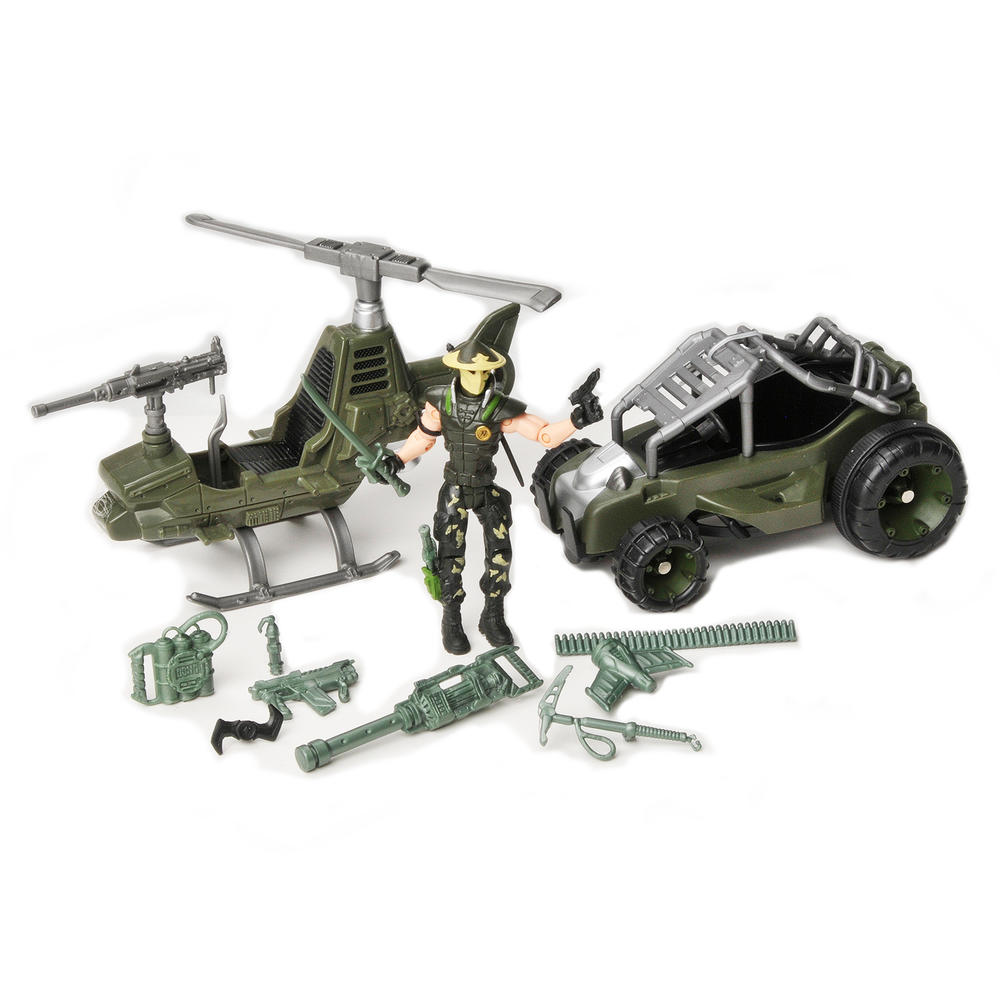 Tactical Pursuits Set with Helicopter
