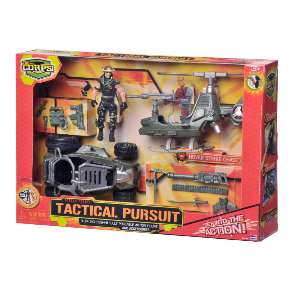 Tactical Pursuits Set with Helicopter