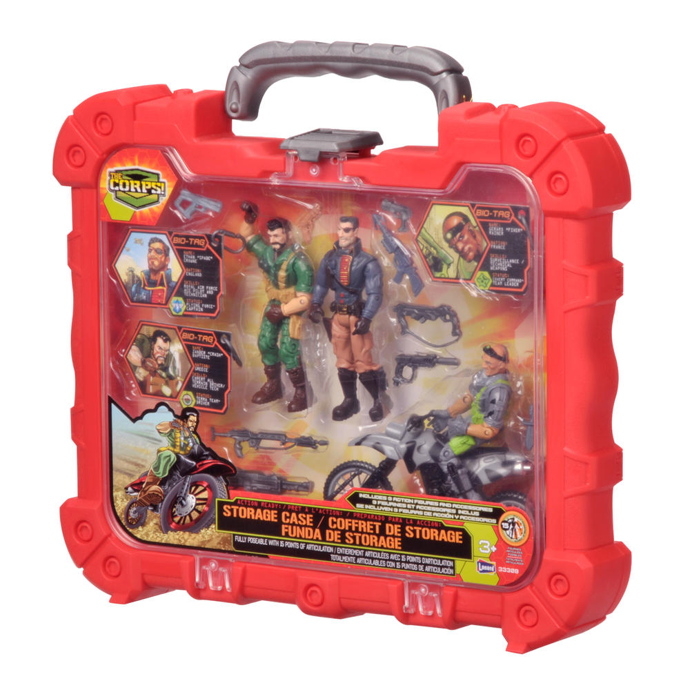 Mission Case with 3 Figures and Gray Cycle