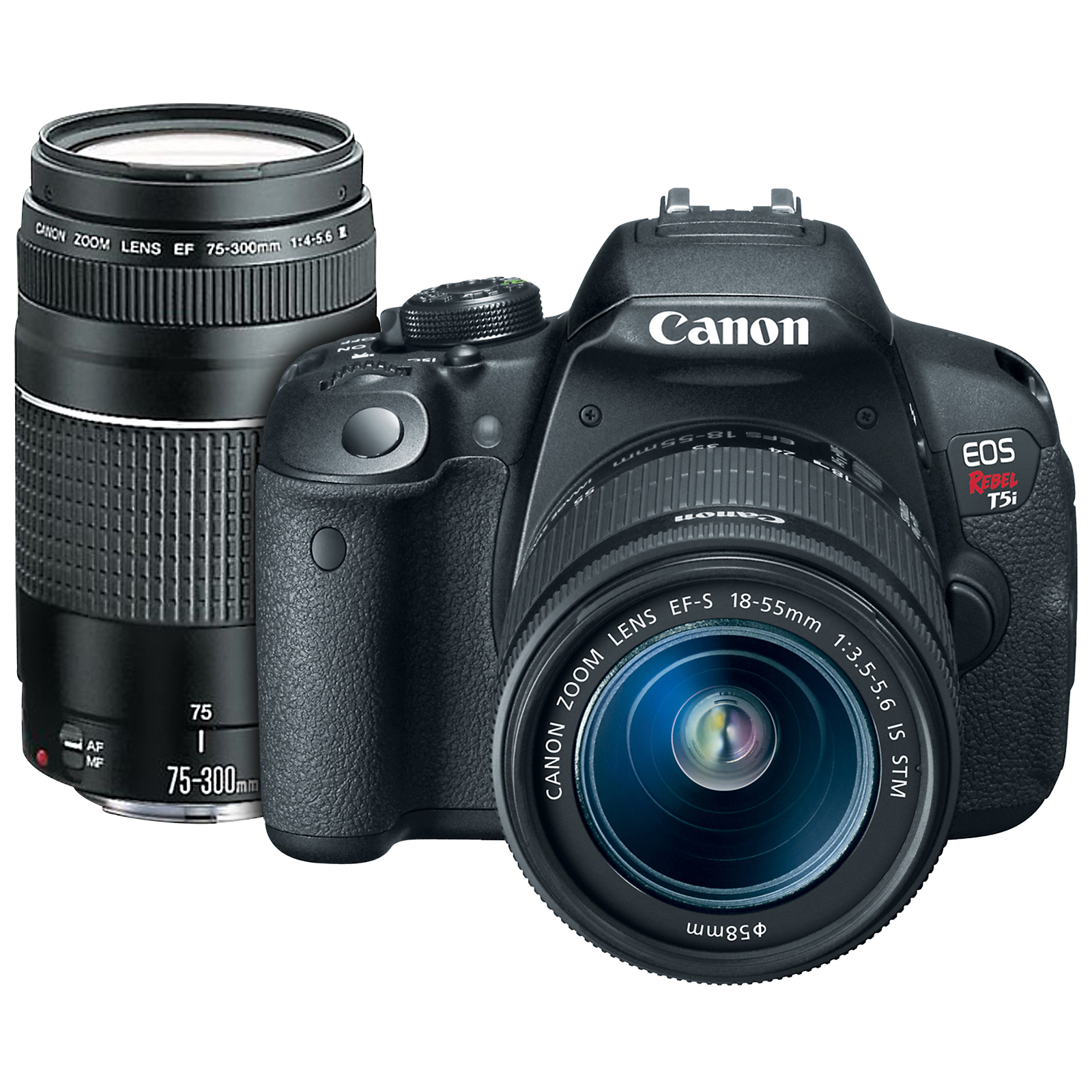 Canon Rebel T5i 18 Megapixel Camera and 75-300mm Lens...