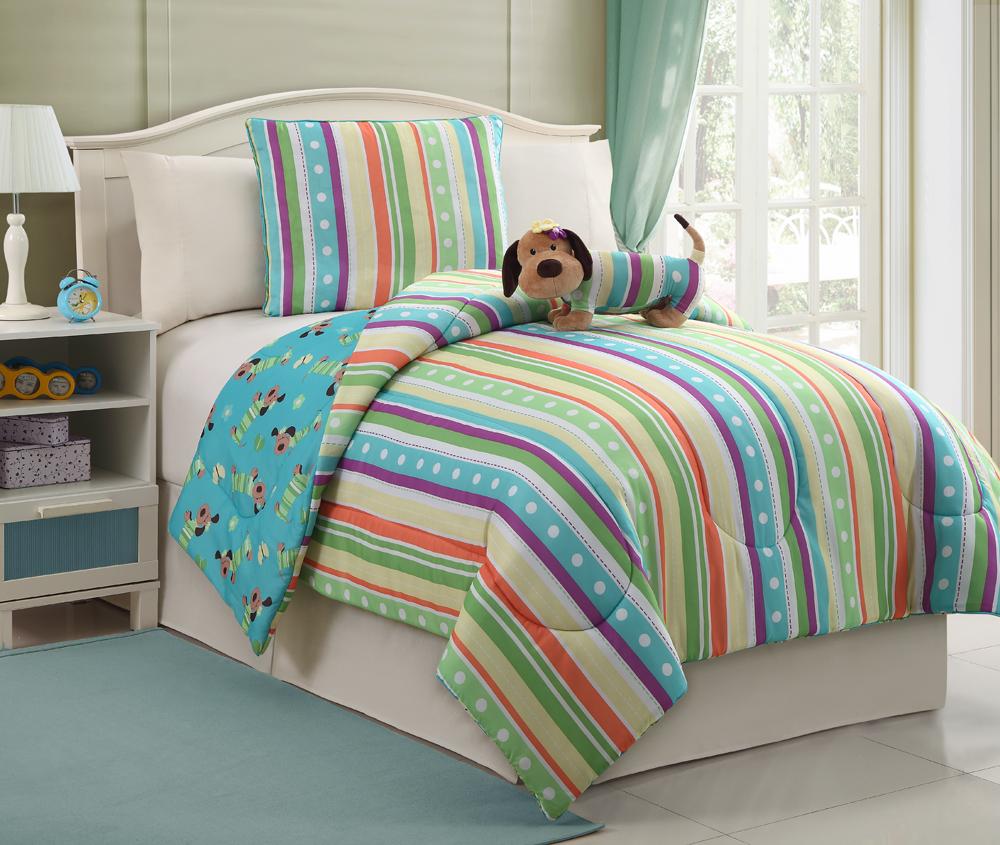 Girl's Puppy Furry Friend Twin Size Bedding Set at Kmart.com