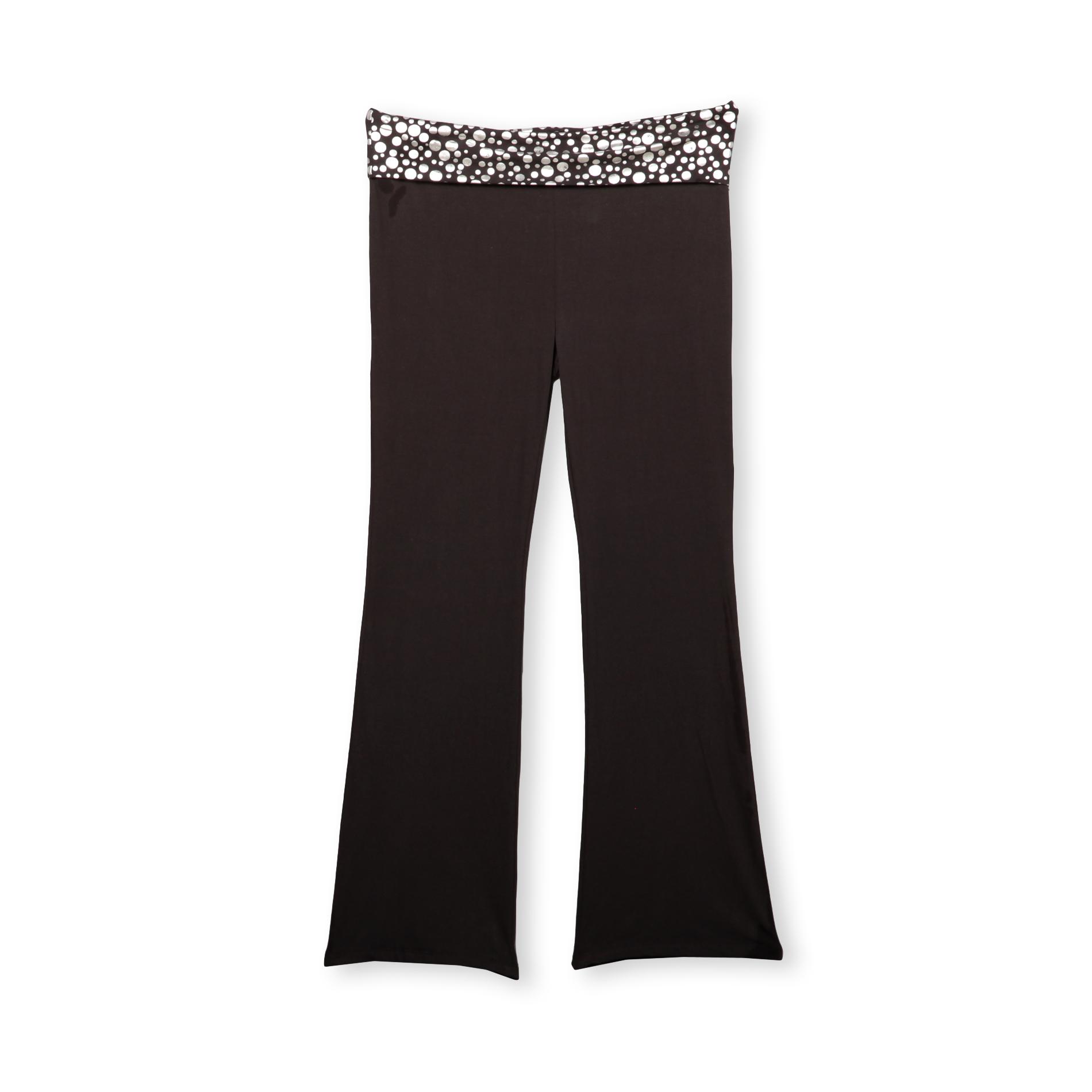 Joe Boxer Women's Plus Fold-Over Yoga Pants - Dots at Kmart.com