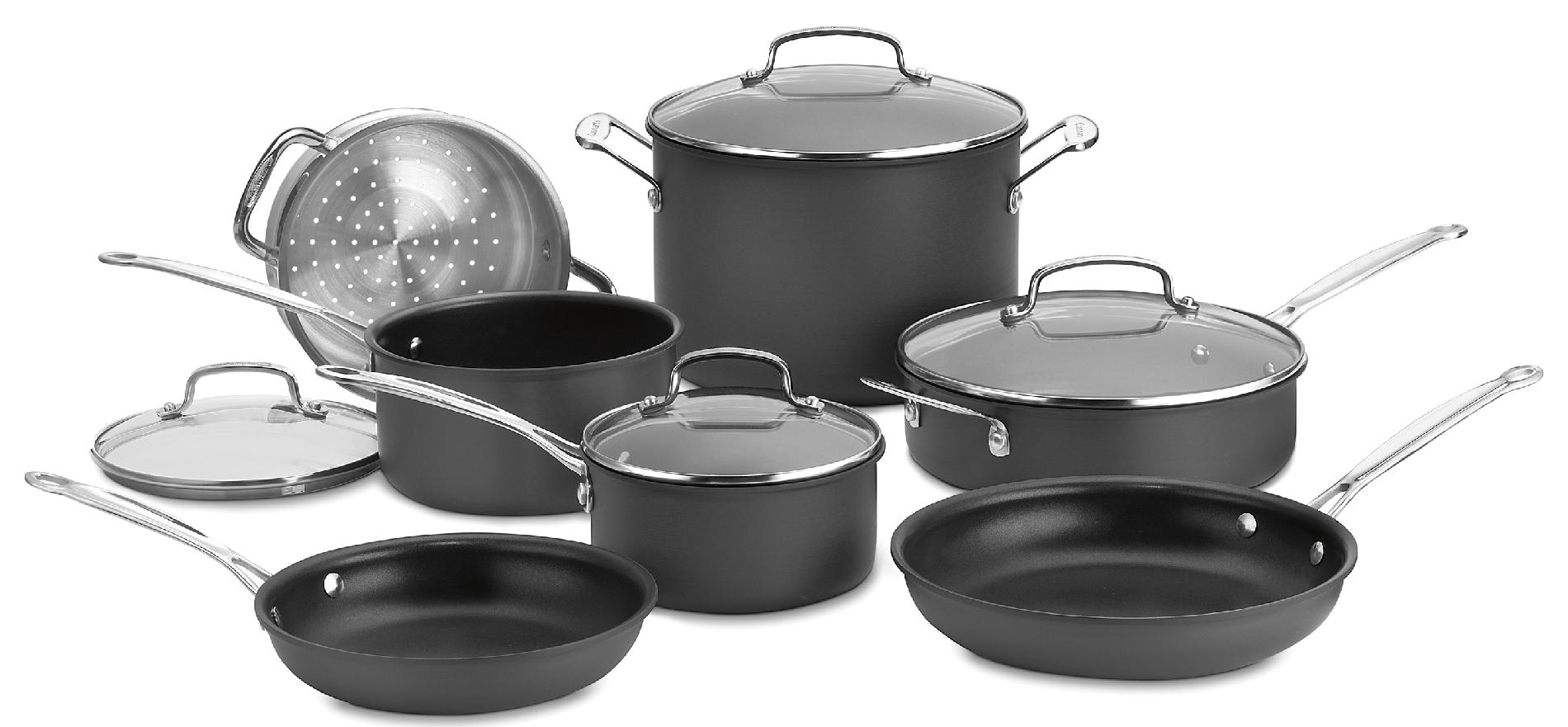 Cuisinart Chef's Classic Non-Stick Hard Anodized Cookware 11-Piece Set