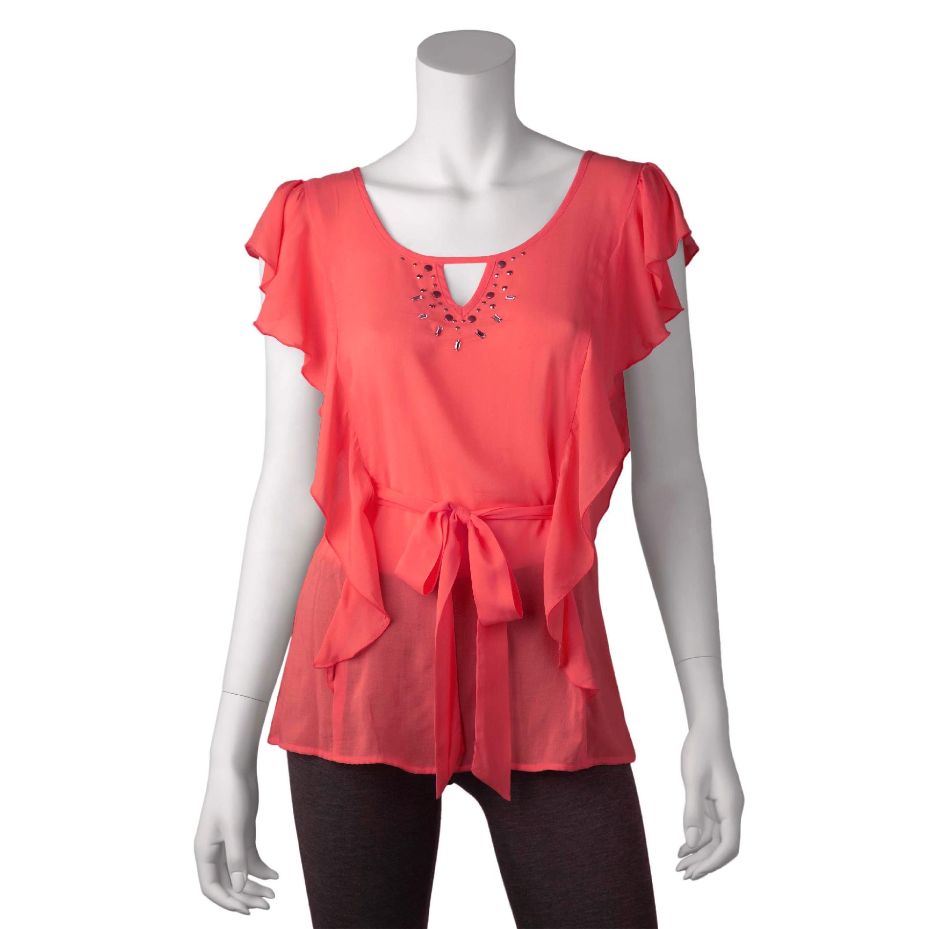 Byline Junior's Flutter Sleeve Top at Sears.com