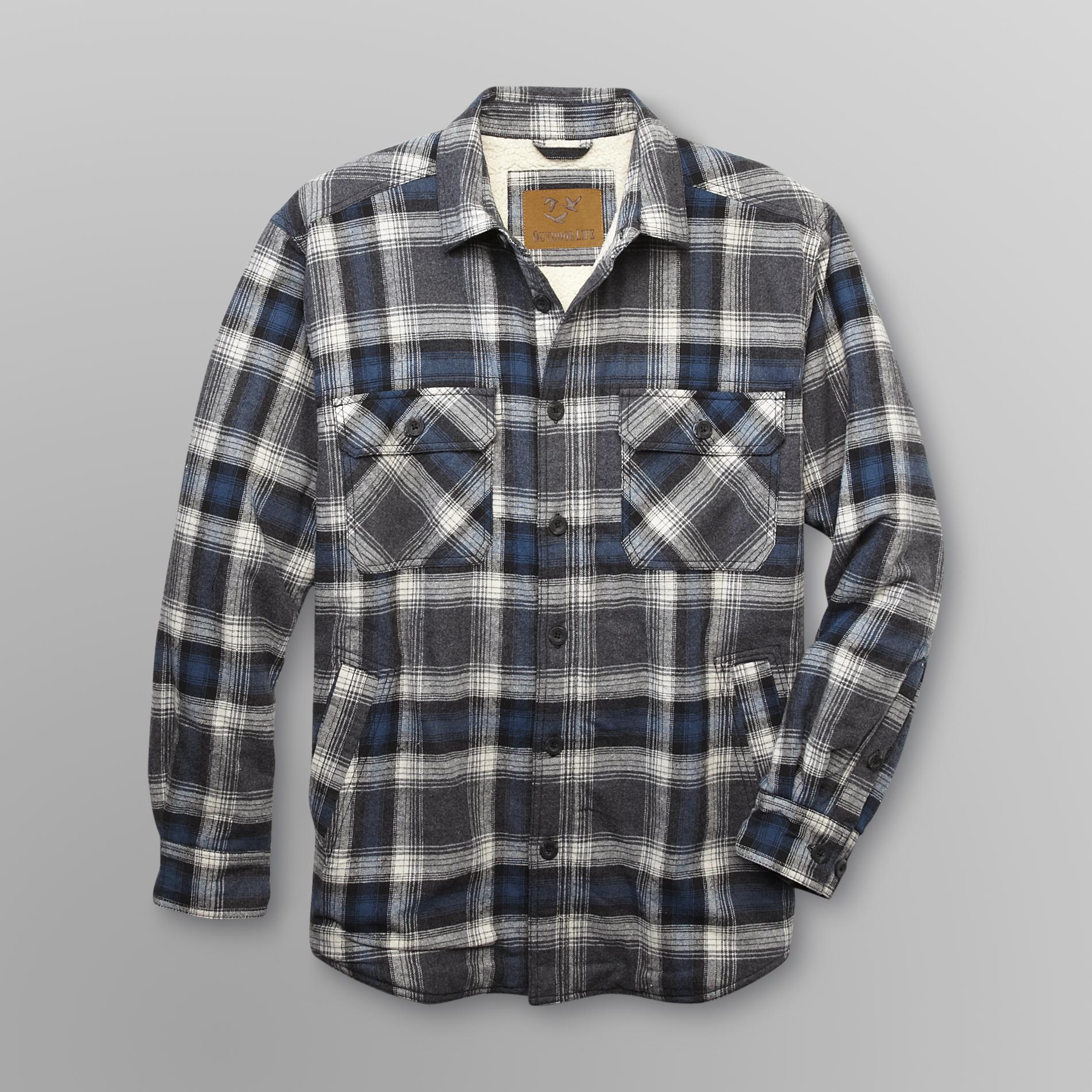 Outdoor Life Men's Flannel Shirt Jacket Plaid Shop Your Way Online