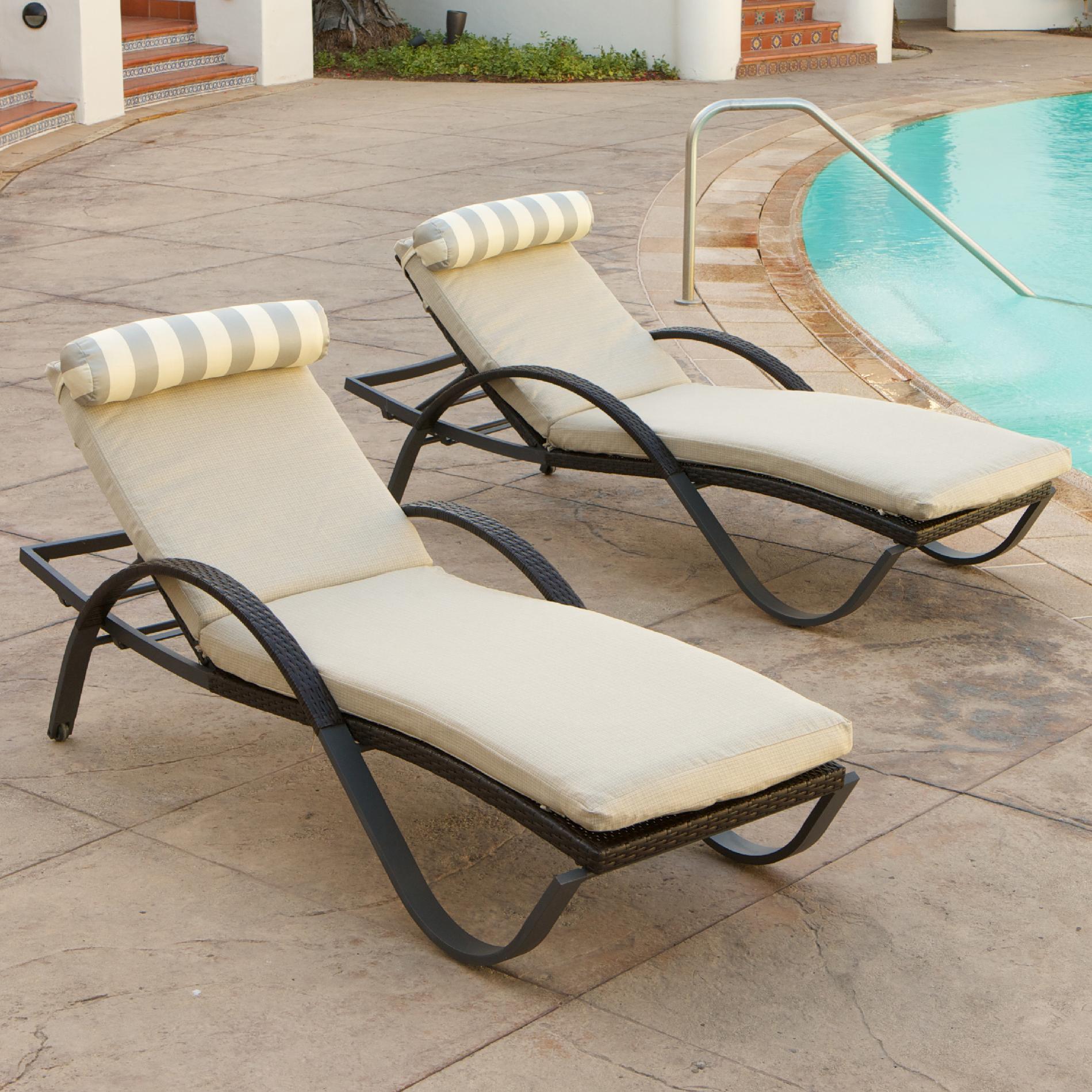 RST Outdoor Slate&trade; Deco Lounger with Mattress and Bolster Pillow Set (2-Pack) at Sears.com