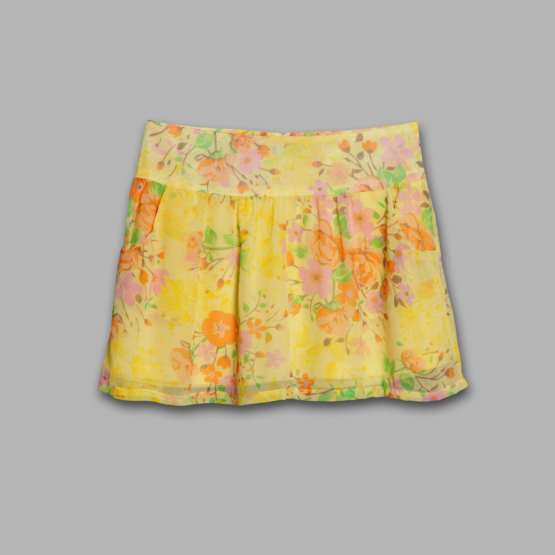 Junior's Floral Printed Skirt