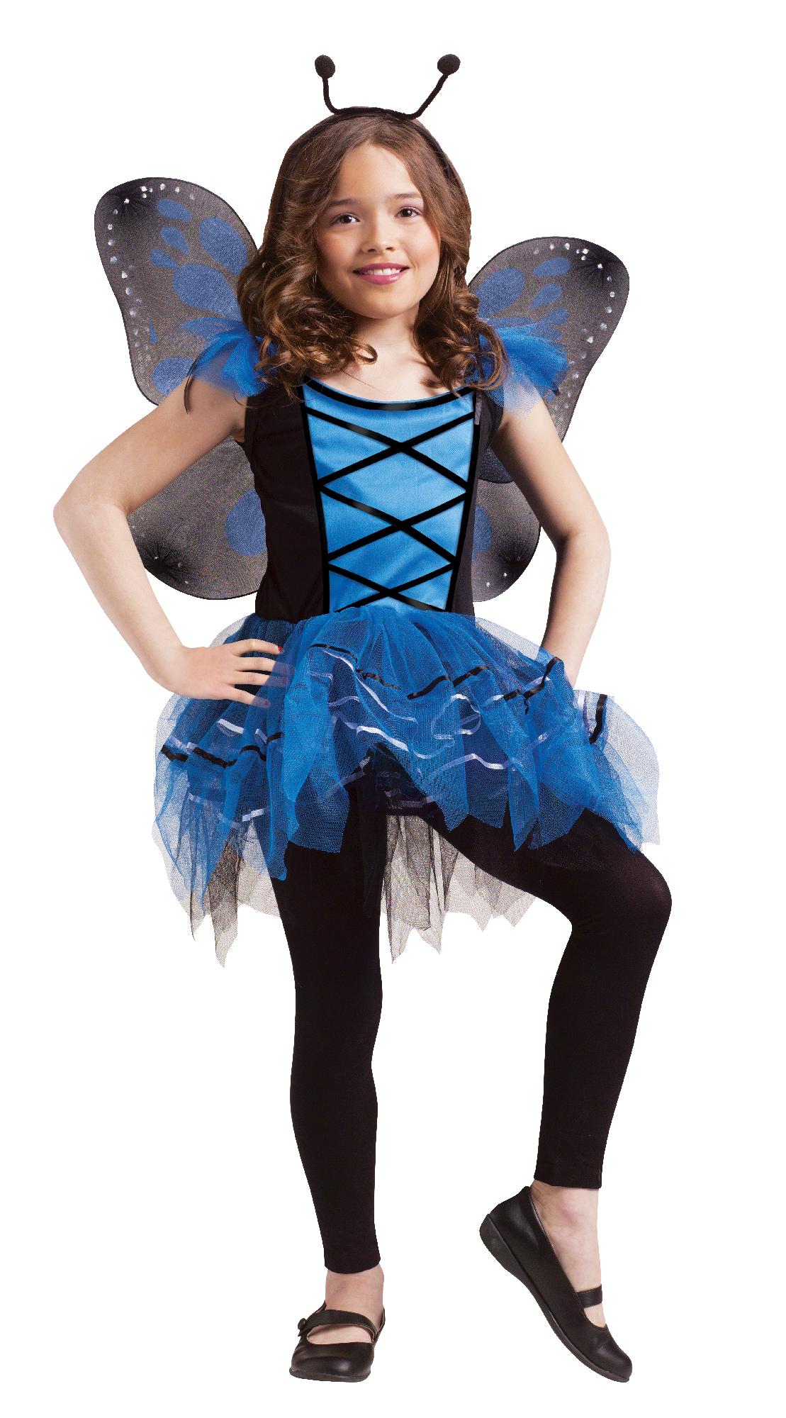 Blue Butterfly Ballerina Girls Halloween Costume