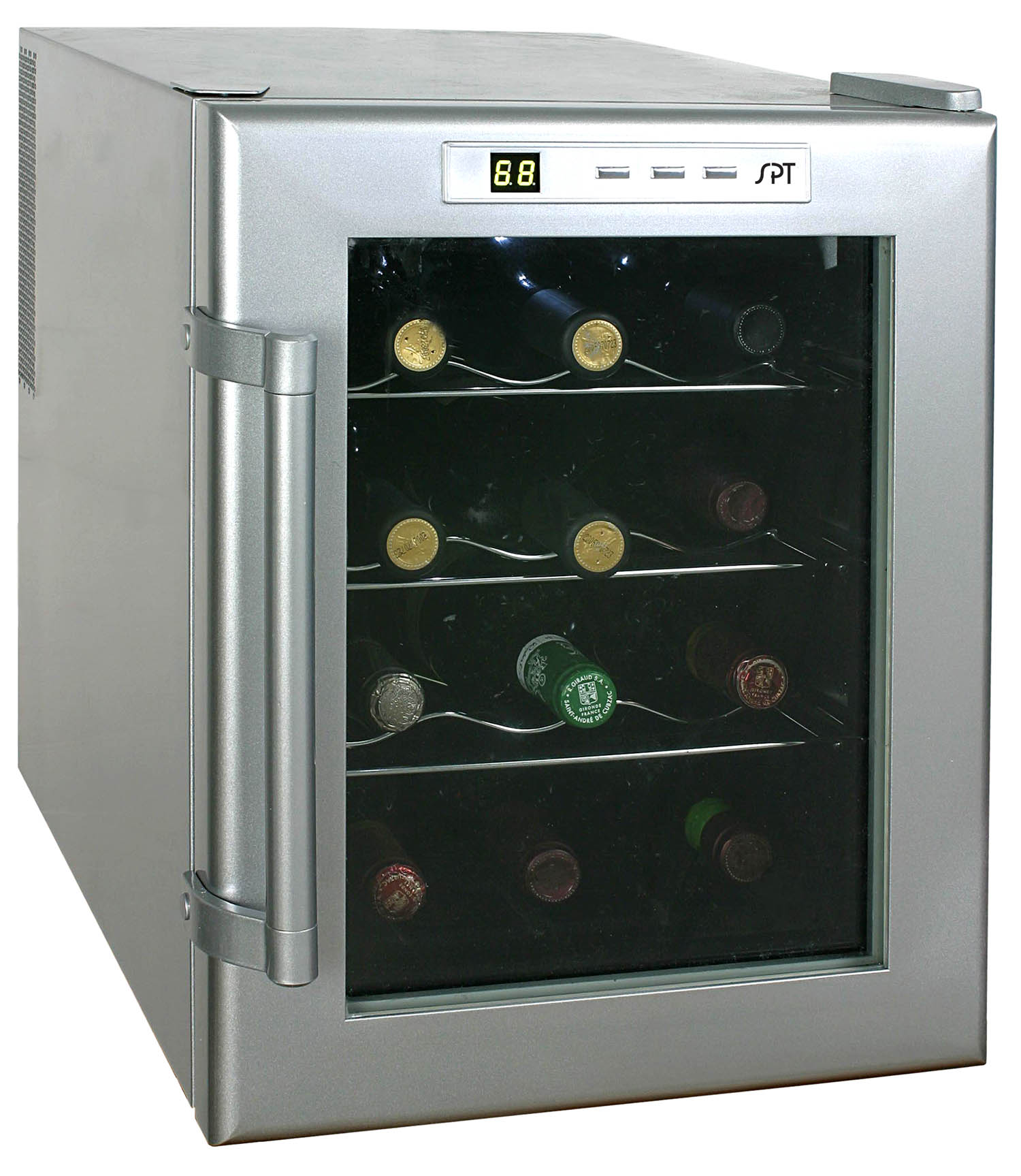 SPT WC-12 ThermoElectric Wine Cooler (12-Bottles) Metallic