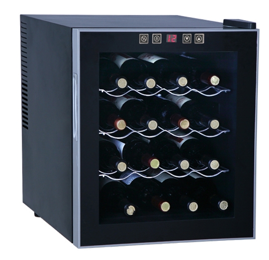 SPT WC-1682 Thermo-Electric Wine Cooler (16-bottles) Black