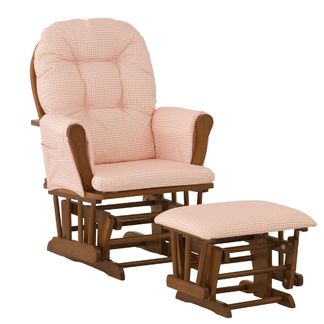 Stork Craft Cognac Hoop Glider & Ottoman with Carrara 2 Drawer Changing Table & Pad Bundle at Kmart.com