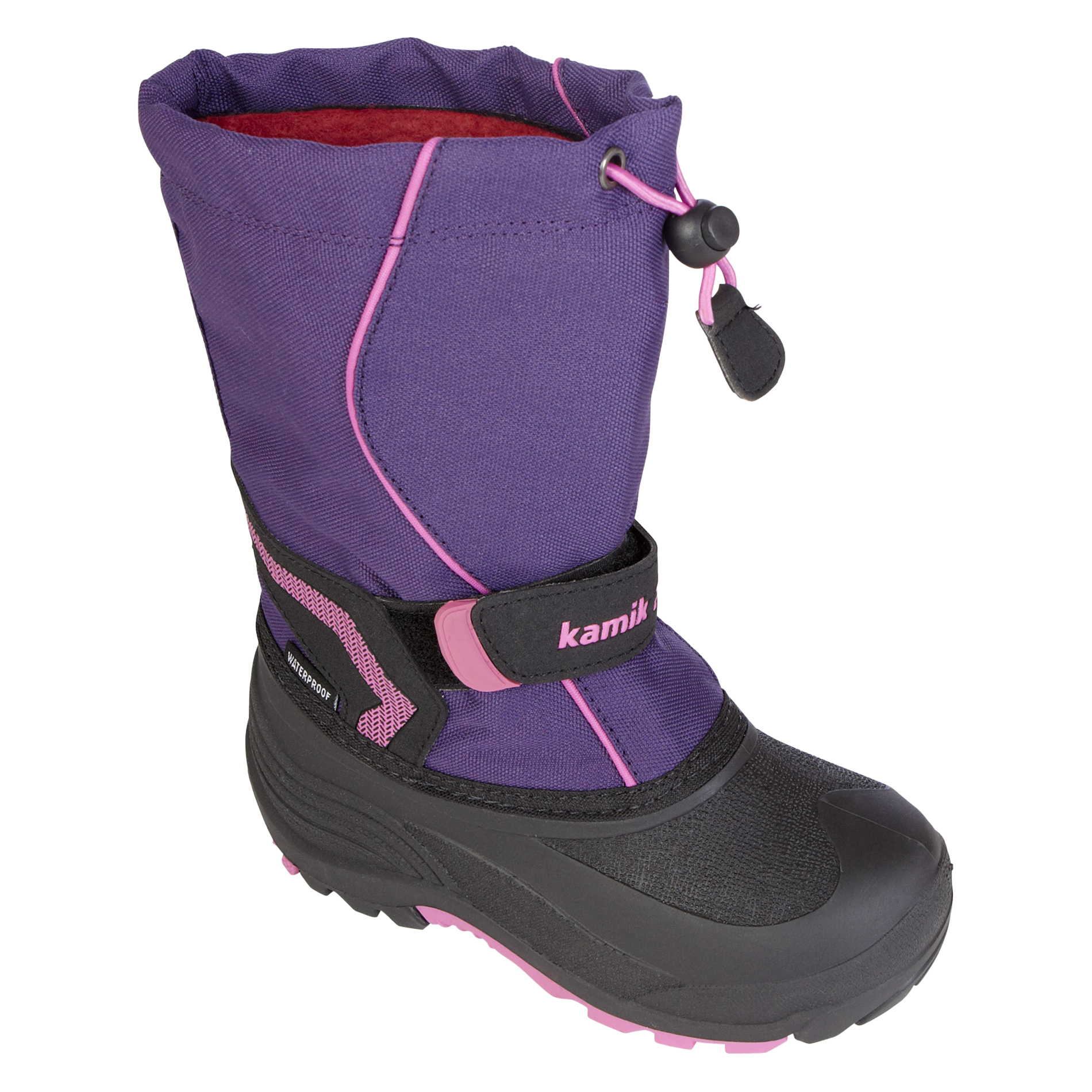 Kamik Girl's Weather Boot Snow Bank - Purple/Pink