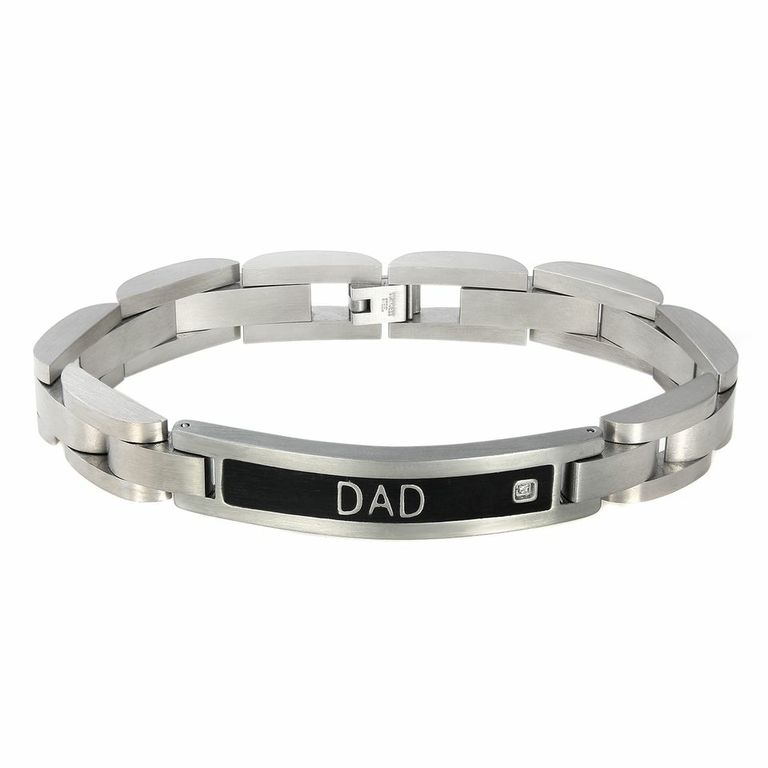 8 1/2 in. Stainless Steel Dad Bracelet
