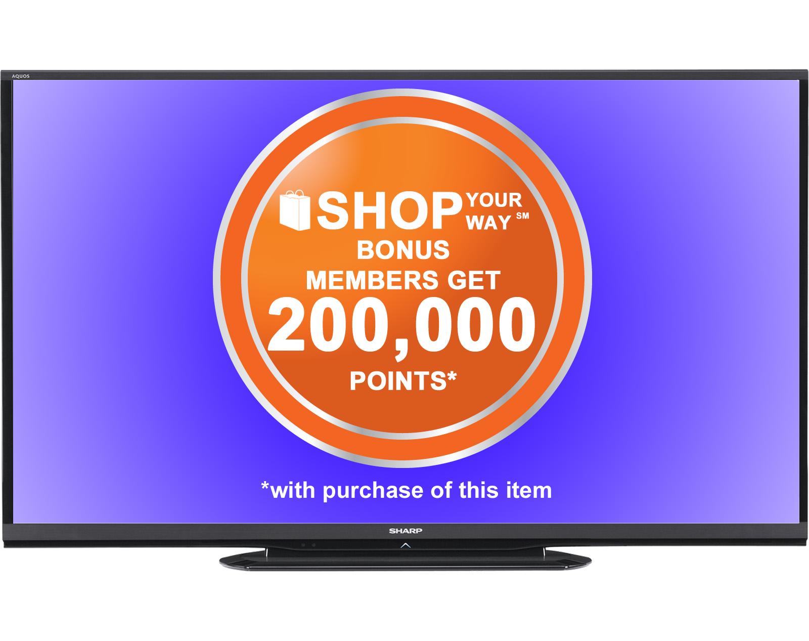 Sharp 60" Class Aquos 1080p 120Hz Smart LED HDTV - LC-60LE650U