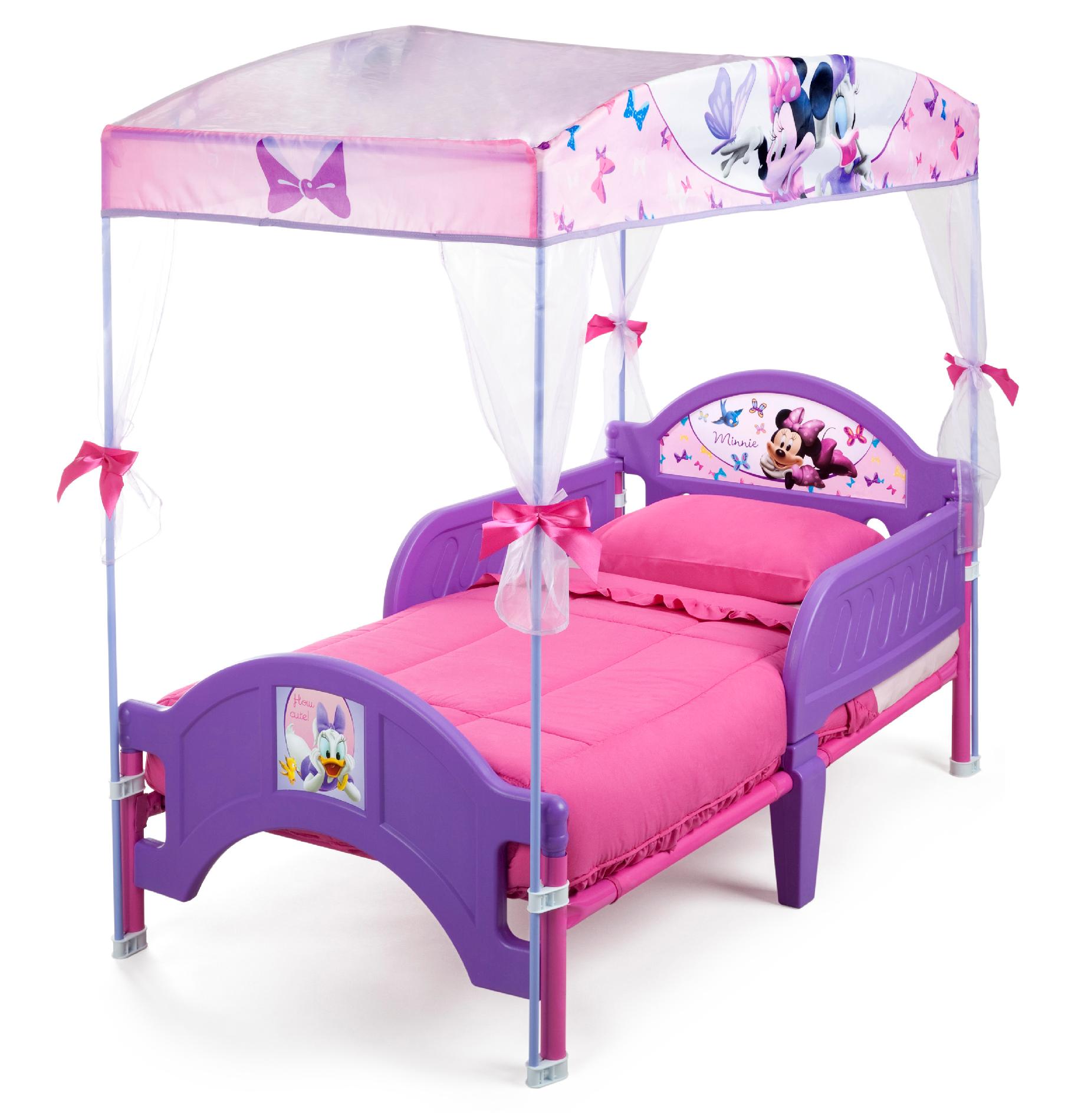 Delta Children Toddler s Minnie Mouse Canopy Bed Sears