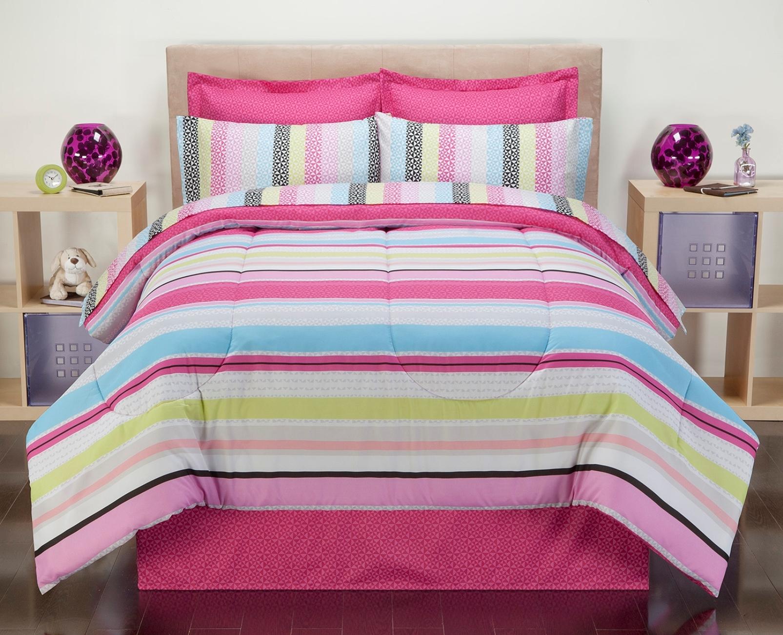 ... Carousel Stripe Bedding Set - Home - Bed & Bath - Bedding - Comforters