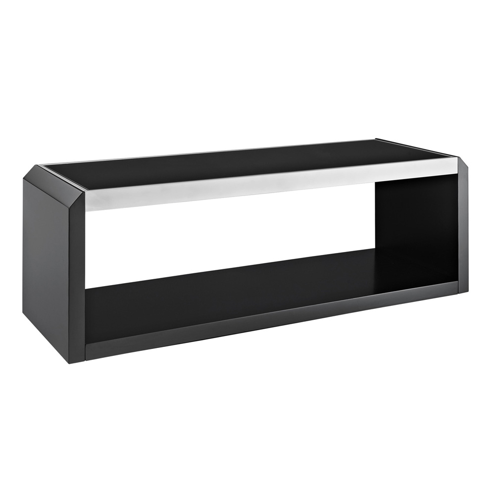 60 inch Glass and Wood Black TV Stand
