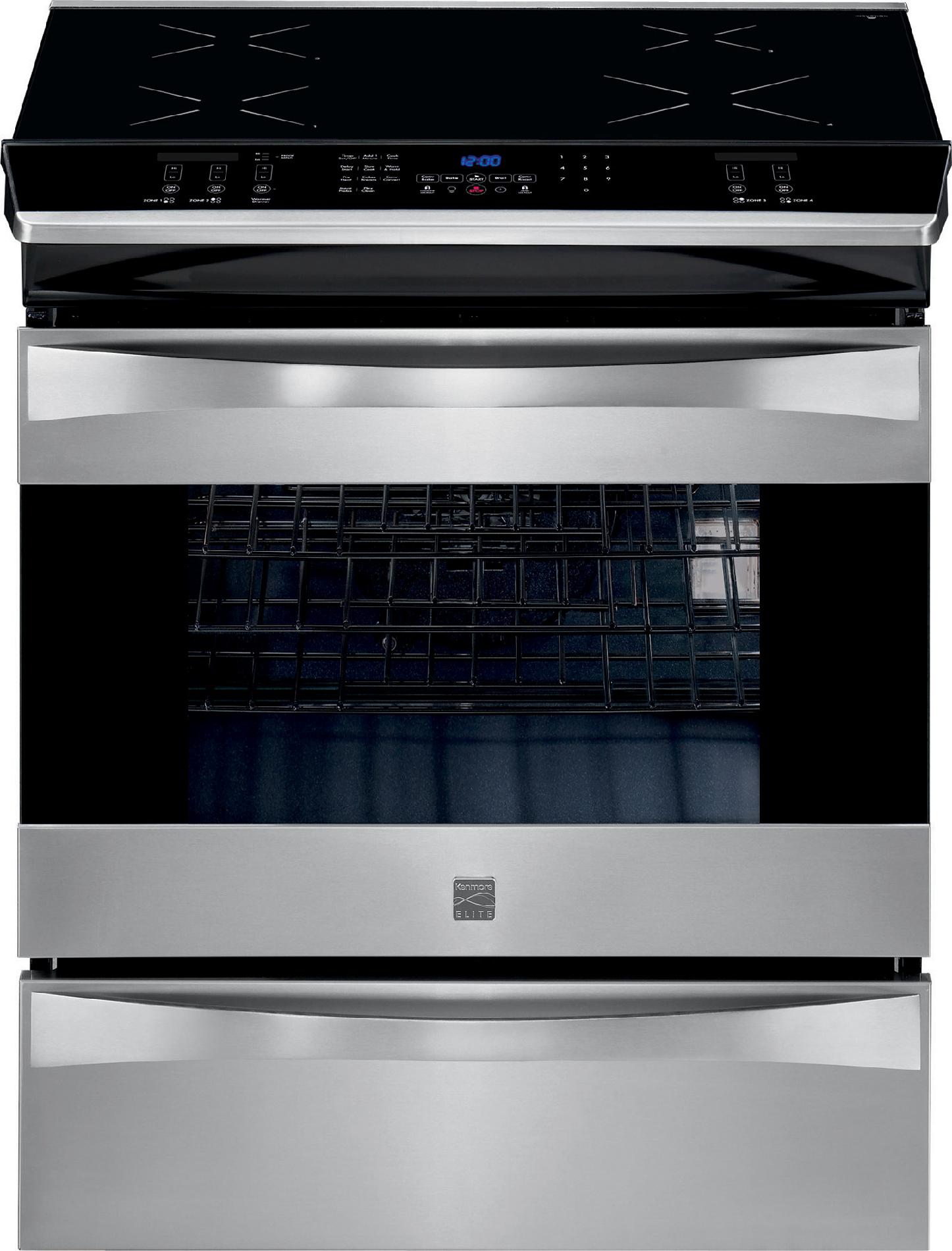 Slide In Induction Ranges Kenmore Elite 30 Slide In Induction