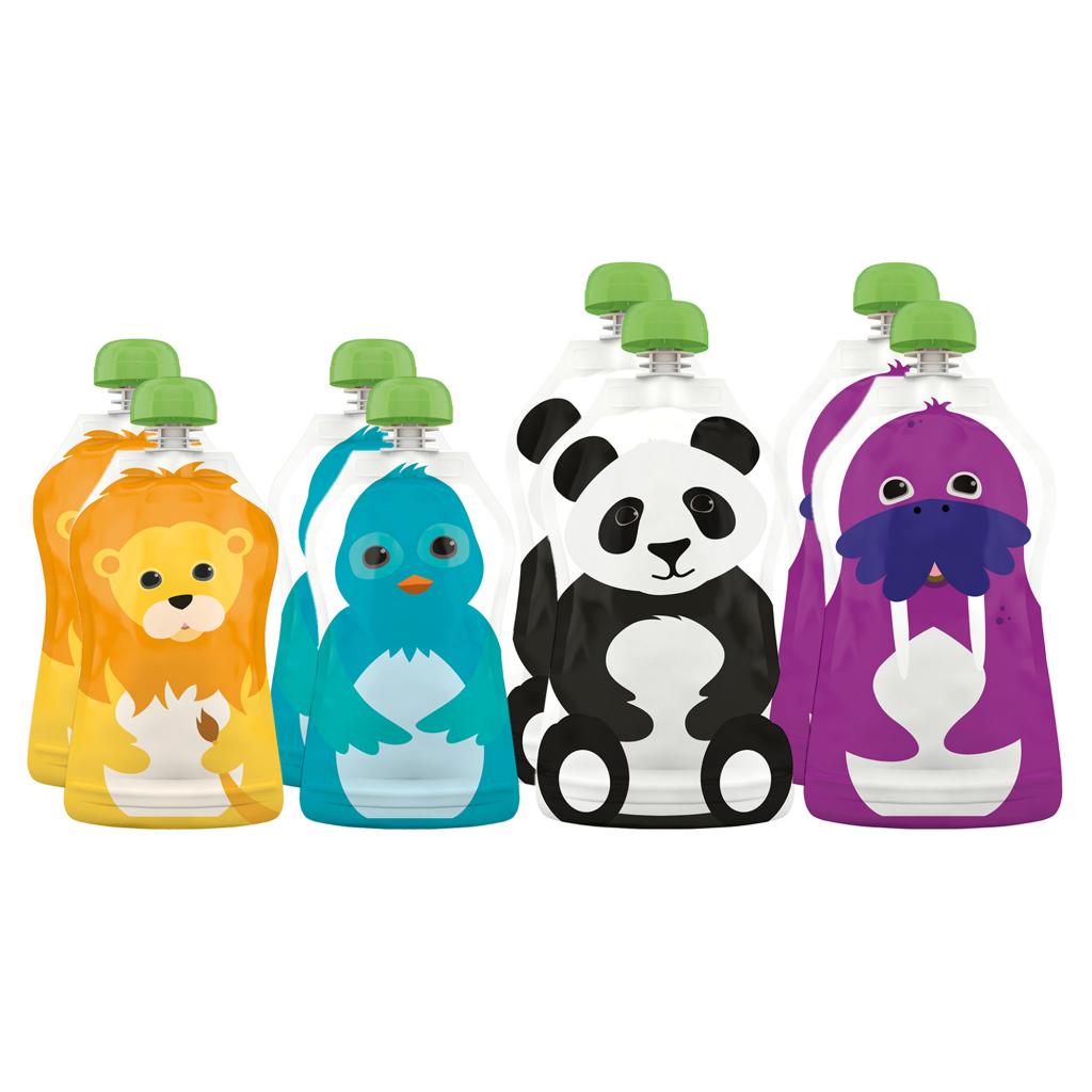 Squooshi Reusable Food Pouch, 8 pack, Assorted sizes at Kmart.com