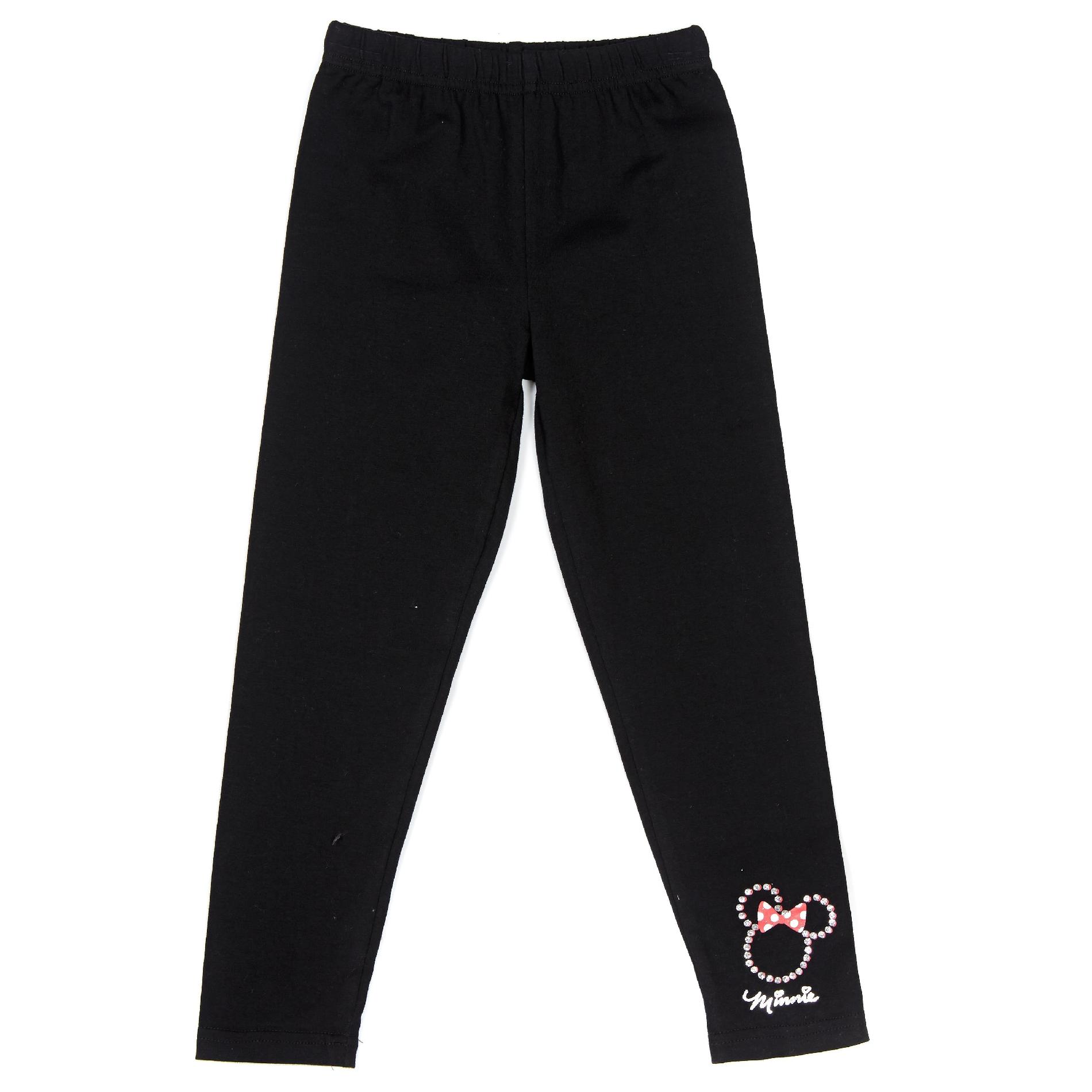 Disney Minnie Mouse Girl's Leggings - Sequin Black 4