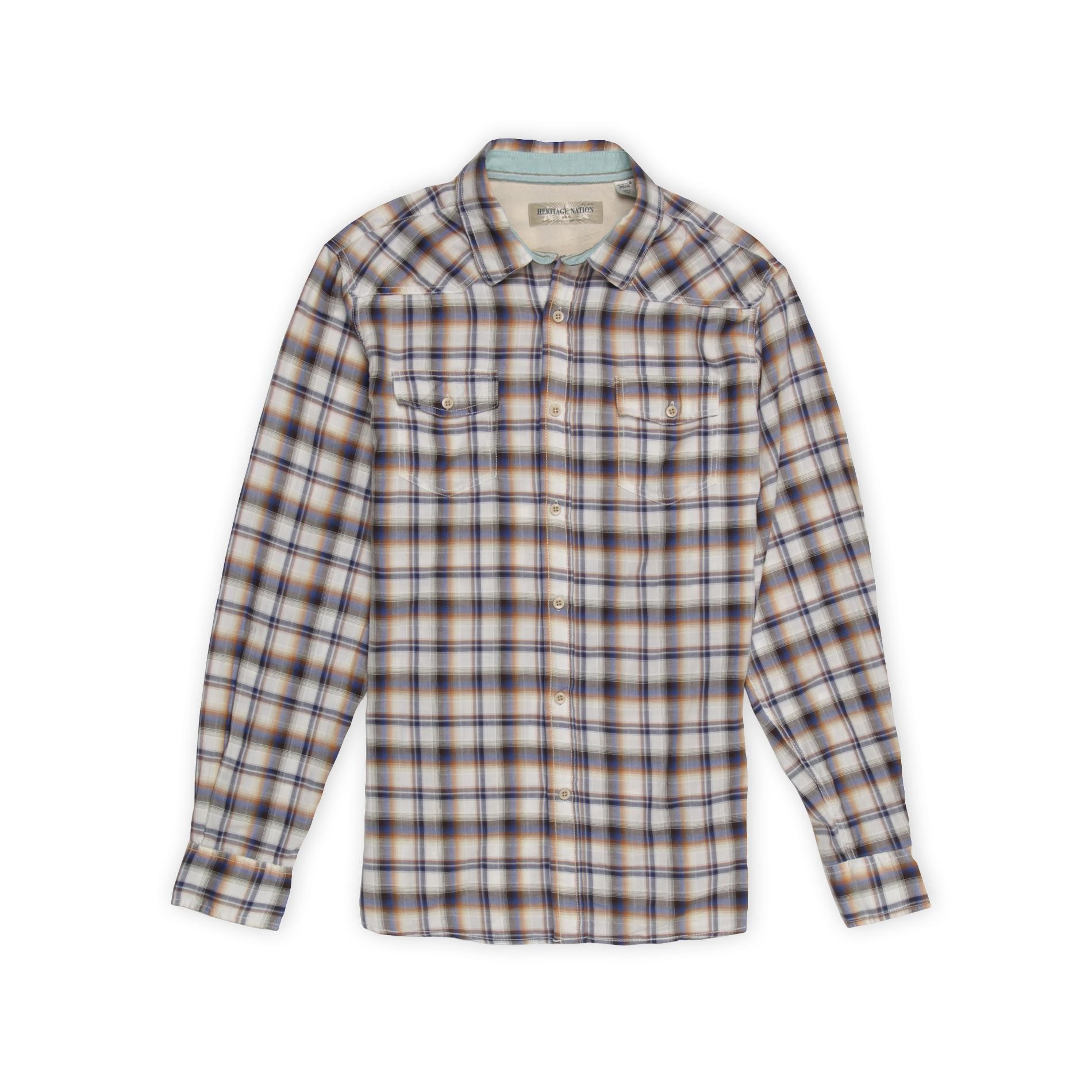 Heritage Nation Men's Woven Shirt - Plaid at Kmart.com