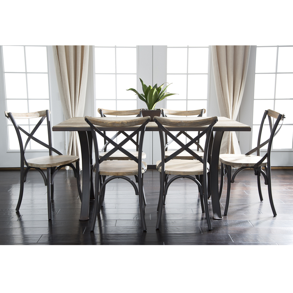 7-Piece Reclaimed Deluxe Dining Set