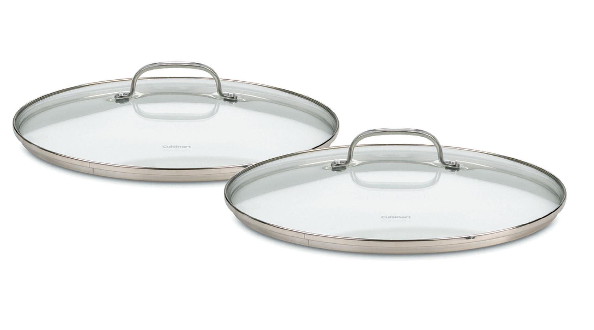 Cuisinart Chef's Classic Stainless 2-Piece Glass Lid Set for 9-Inch and 11-Inch Skillets