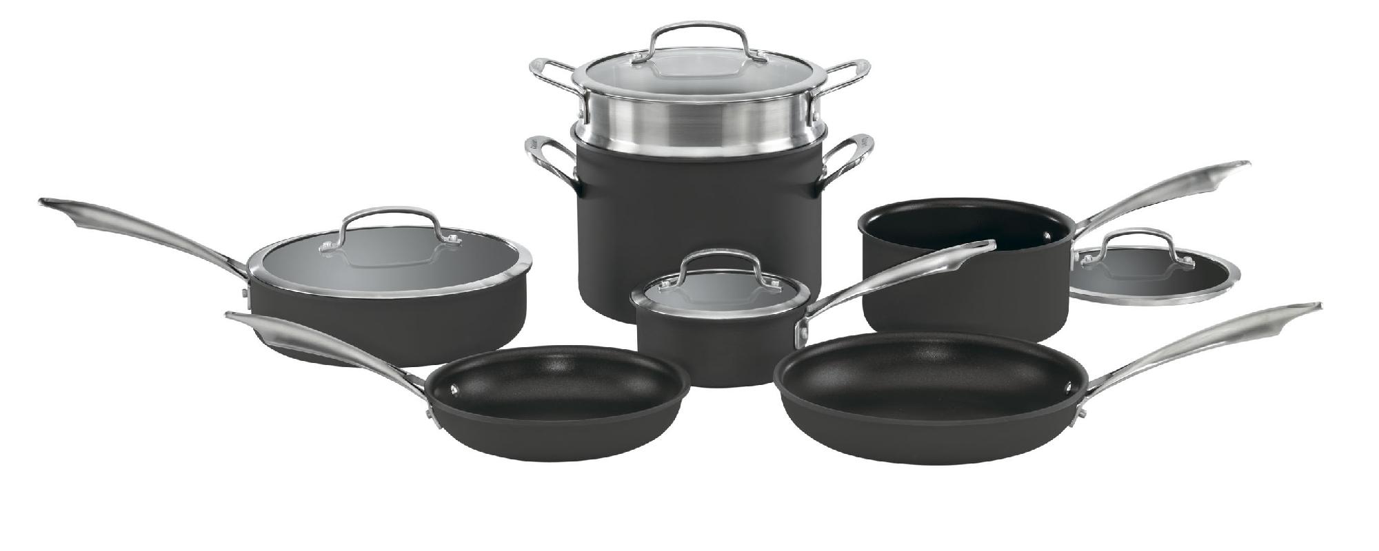 Cuisinart Dishwasher Safe Anodized 11-Piece Cookware Set