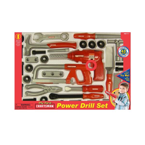 My First Craftsman 43 pc. Power Drill Set Toys & Games Pretend Play
