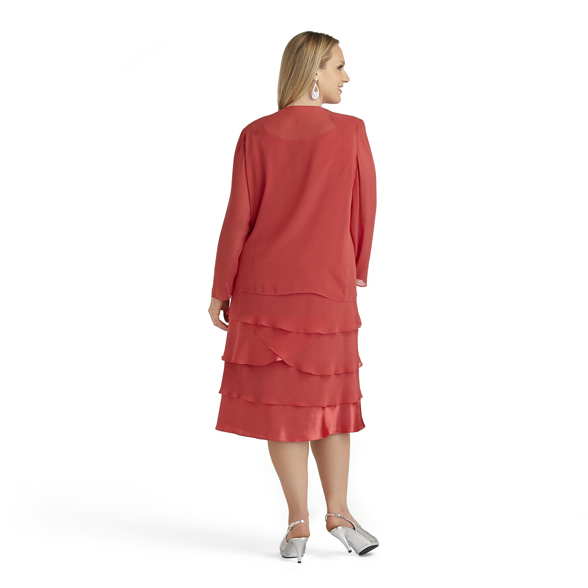 Fashions- -Women's Plus Special Occasion Dress  Jacket